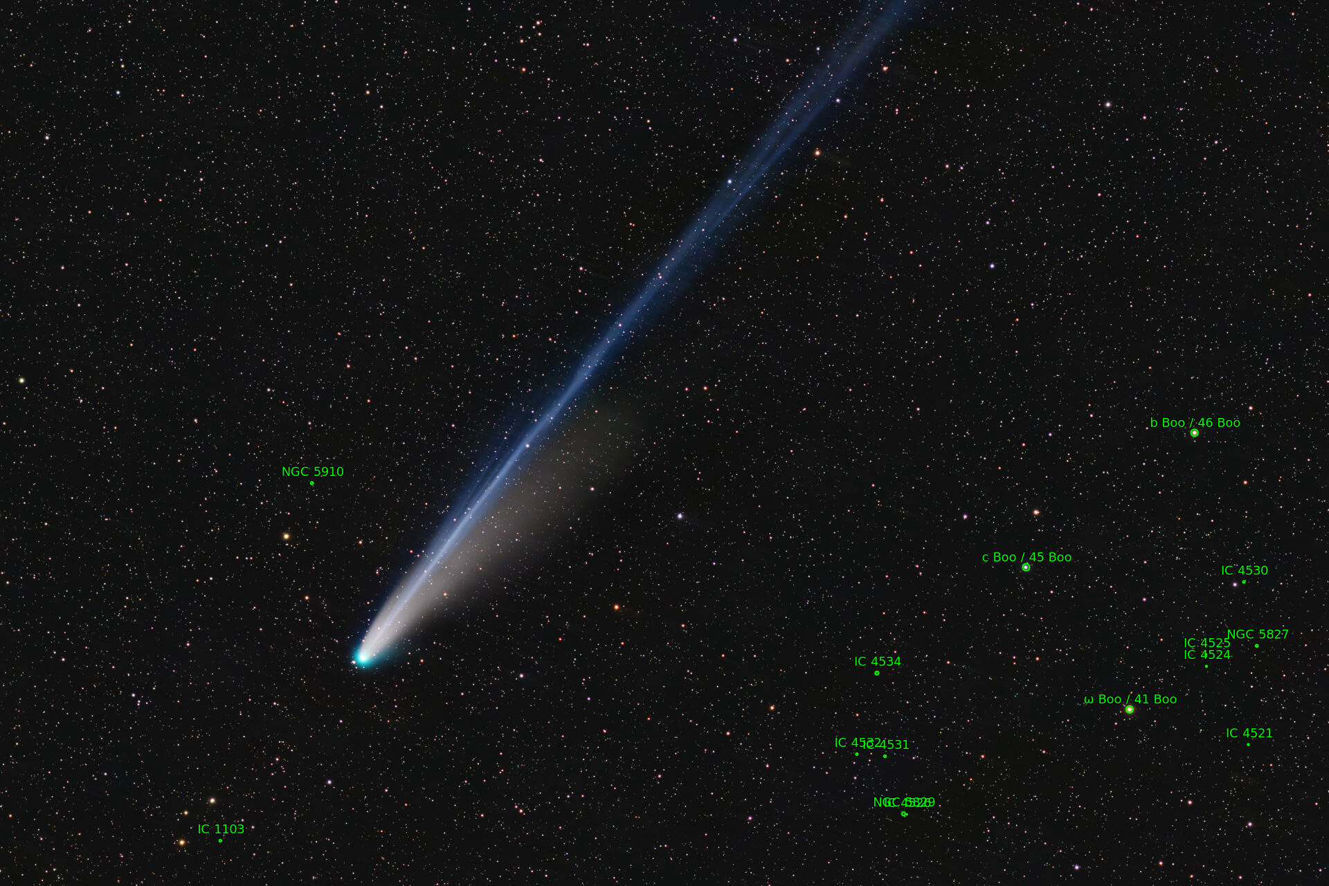 Sternkarten-Overlay (Astrometry.net)