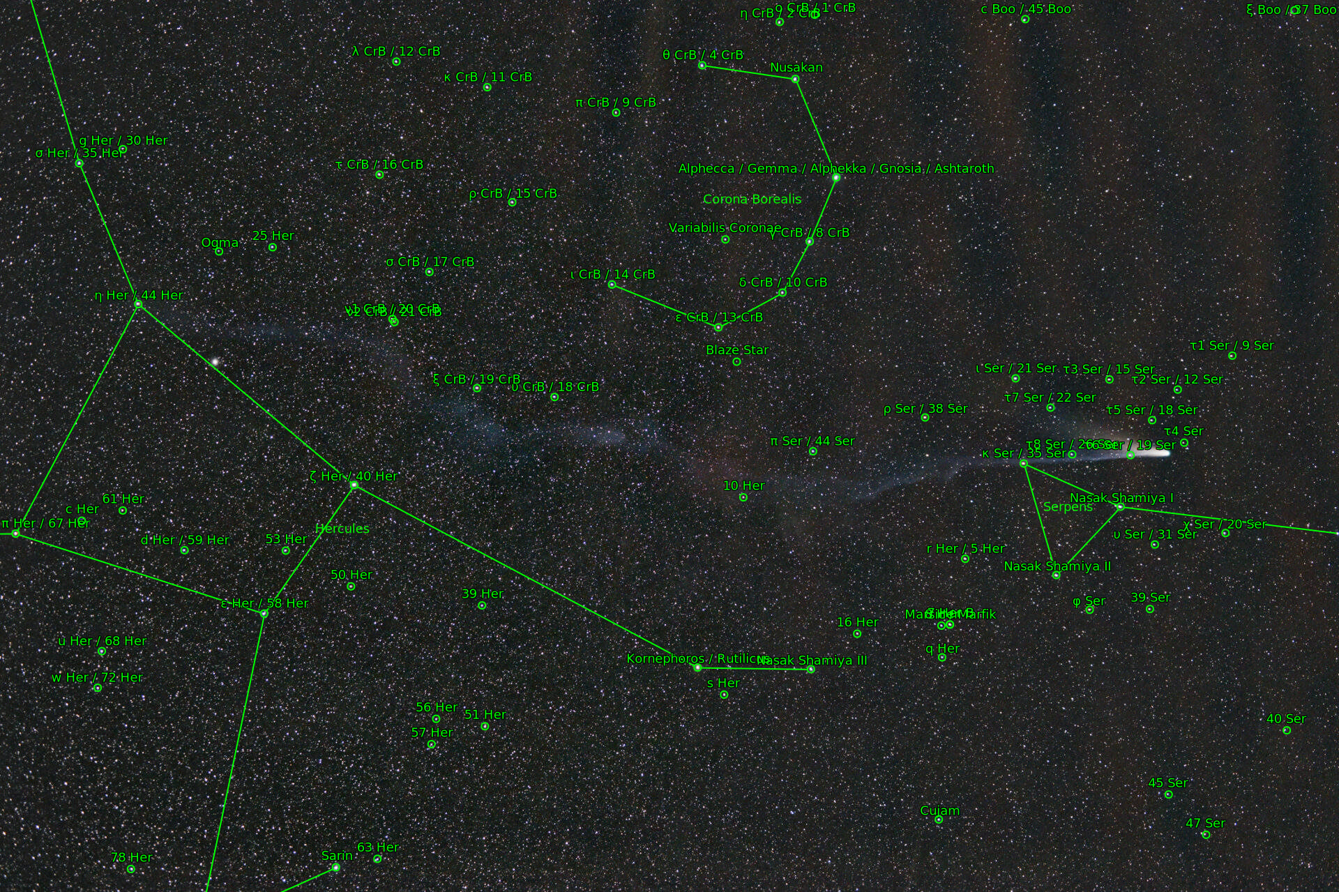 Sternkarten-Overlay (Astrometry.net)
