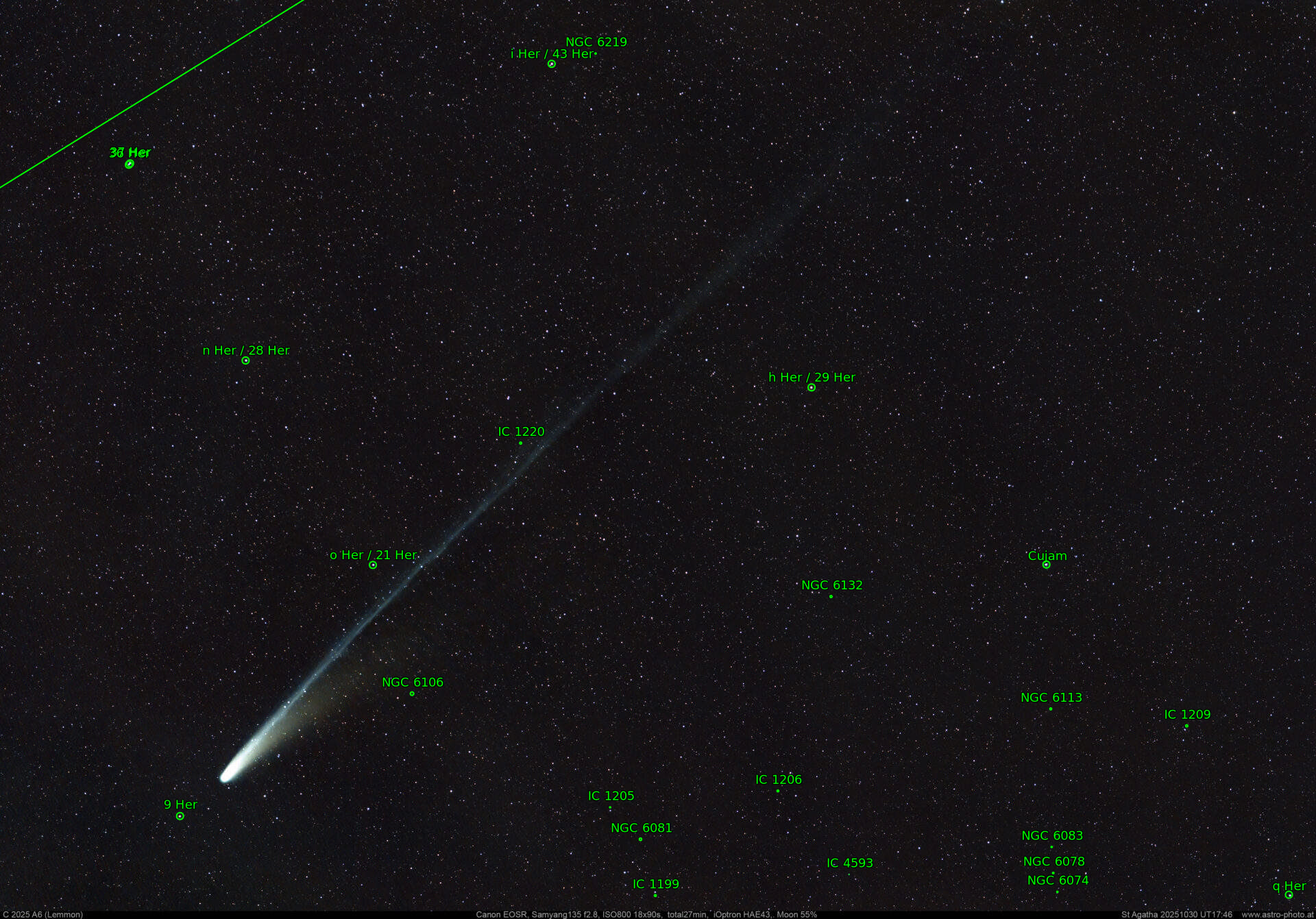 Sternkarten-Overlay (Astrometry.net)