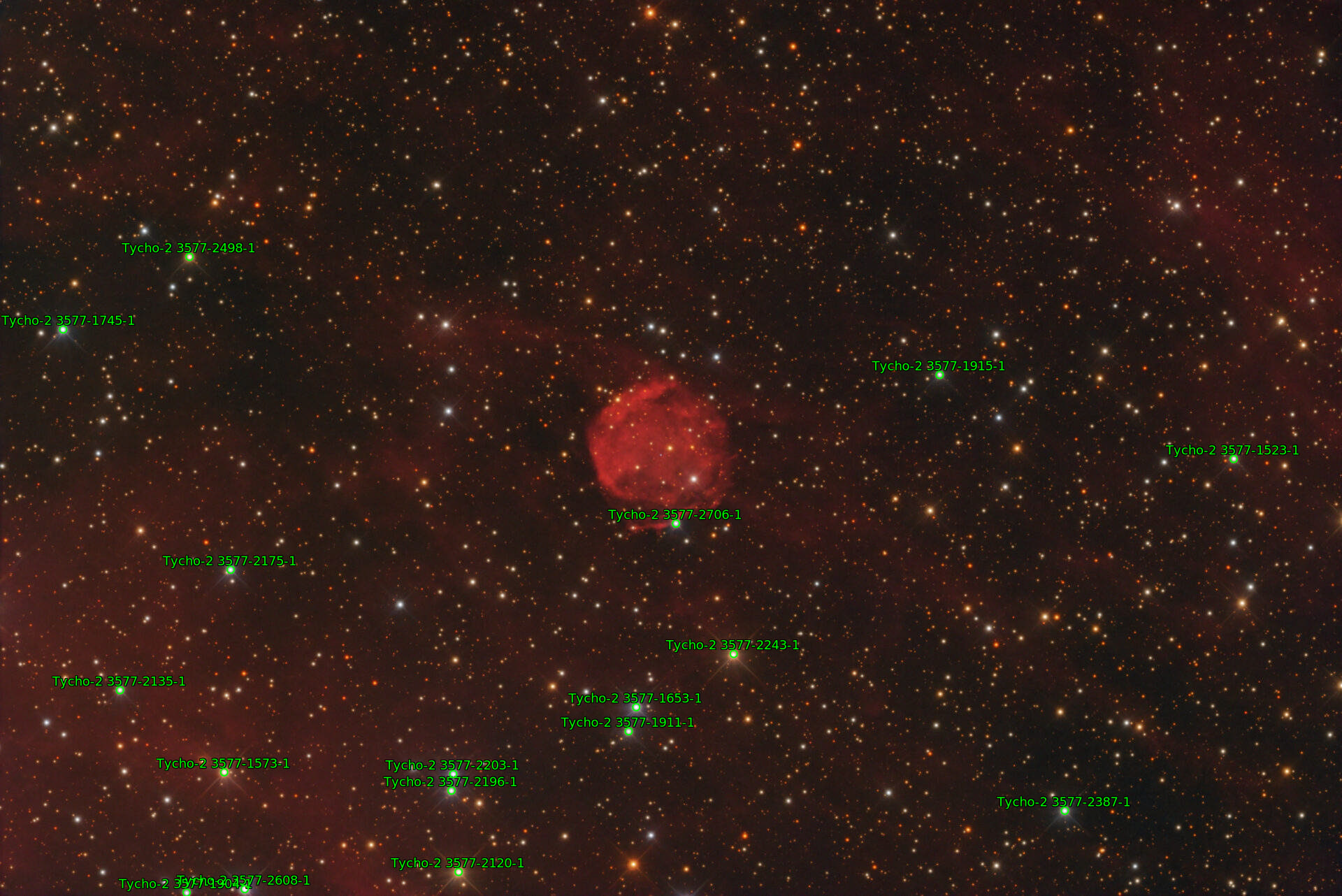 Sternkarten-Overlay (Astrometry.net)