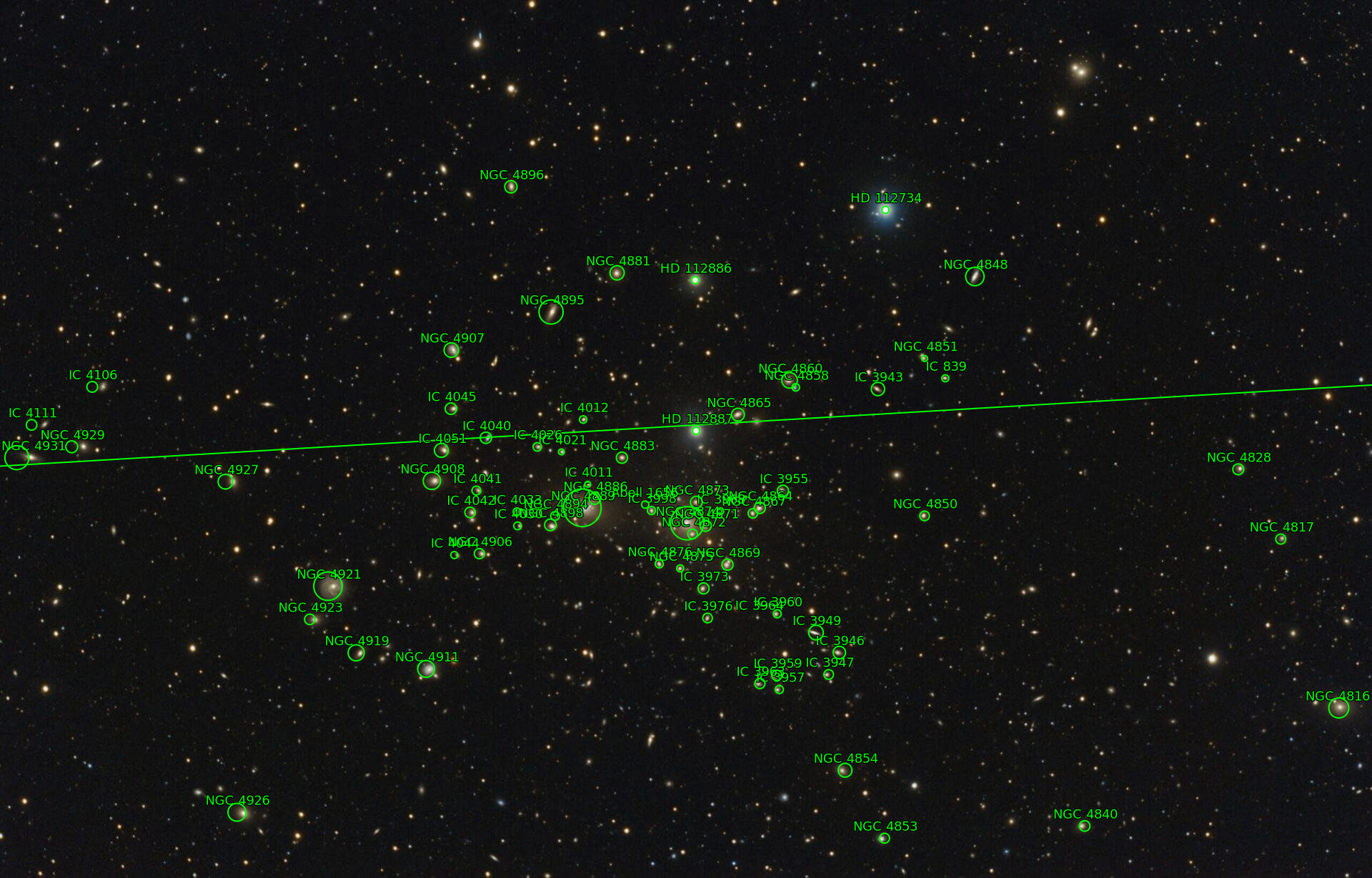 Sternkarten-Overlay (Astrometry.net)