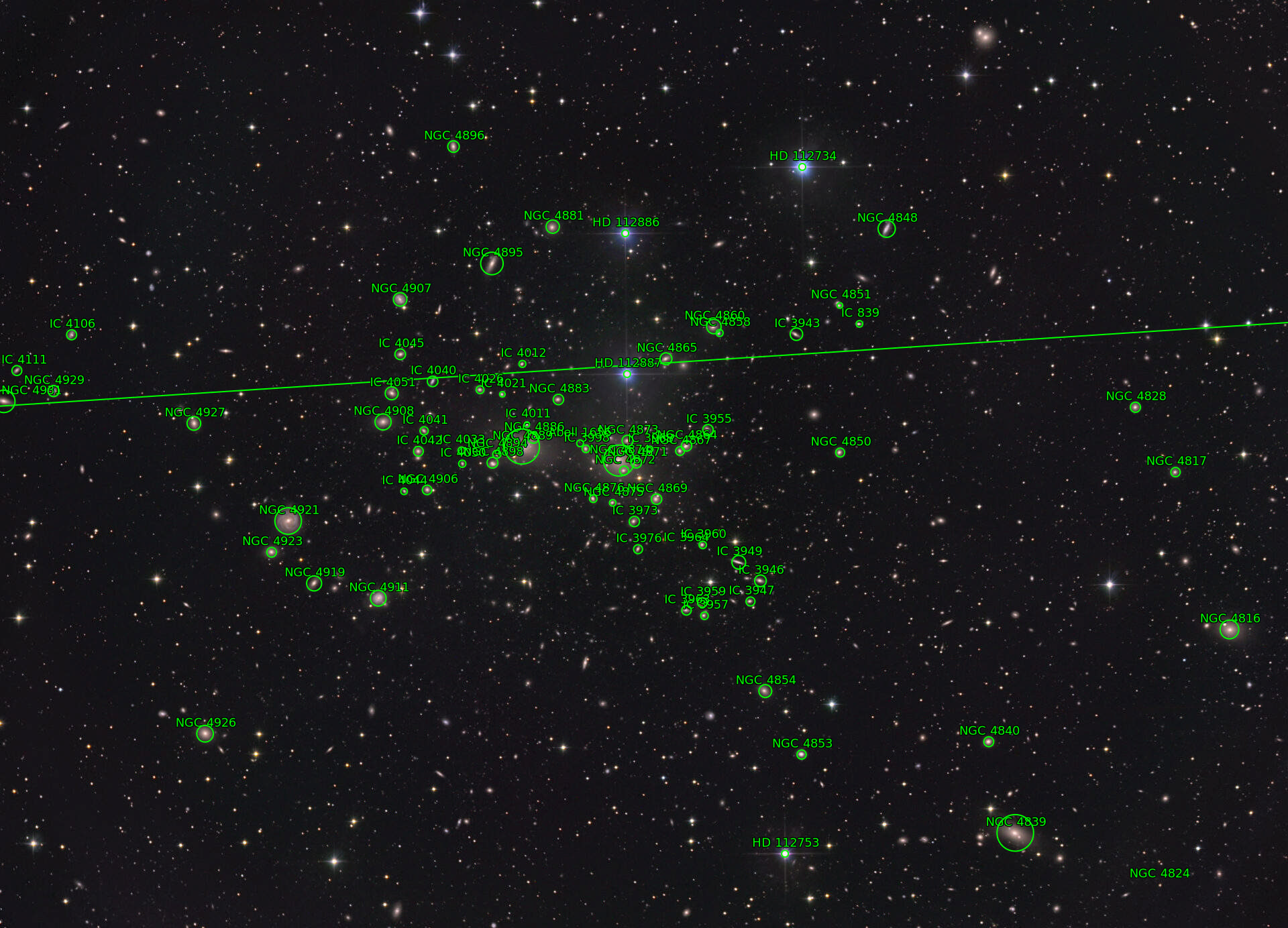 Sternkarten-Overlay (Astrometry.net)