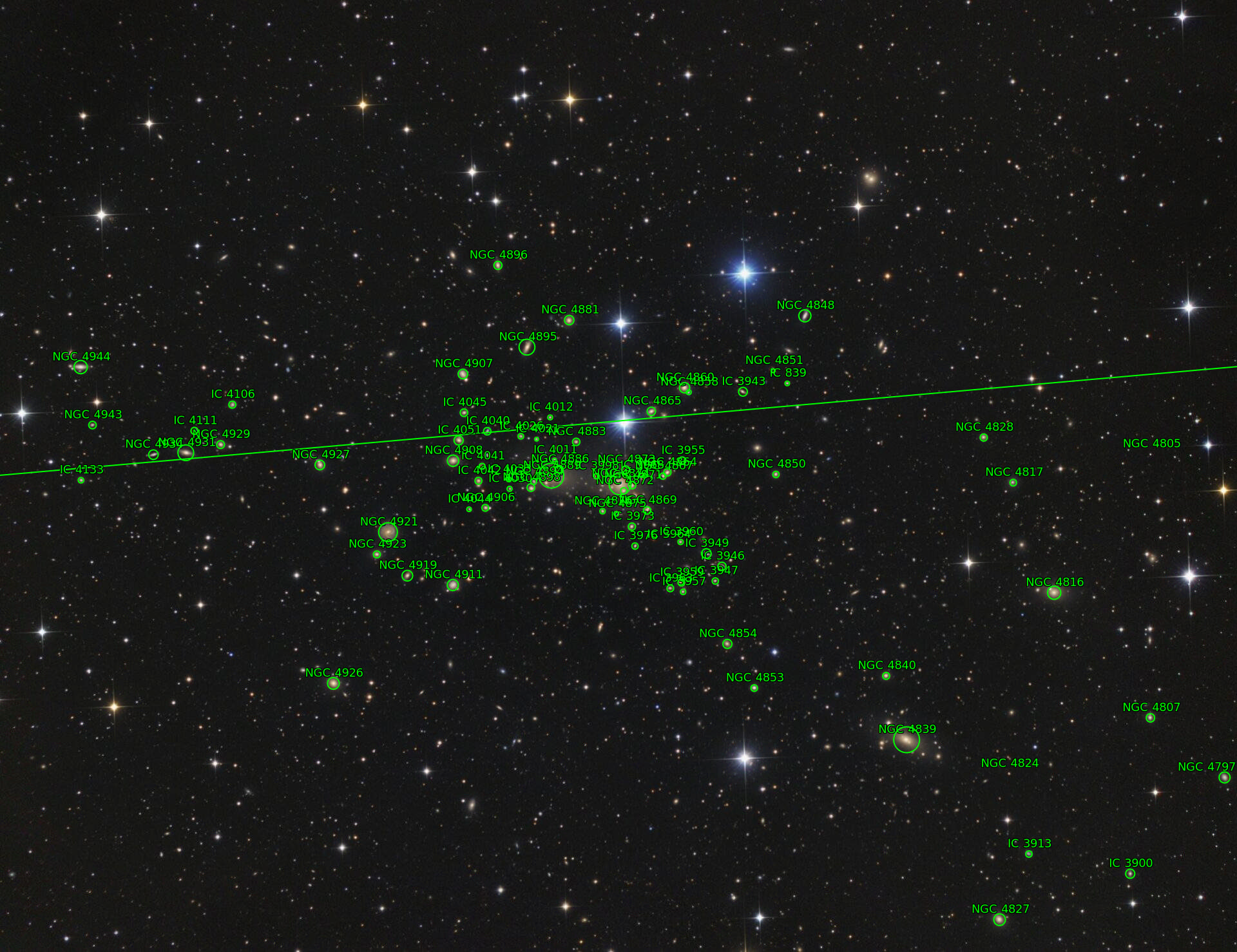 Sternkarten-Overlay (Astrometry.net)