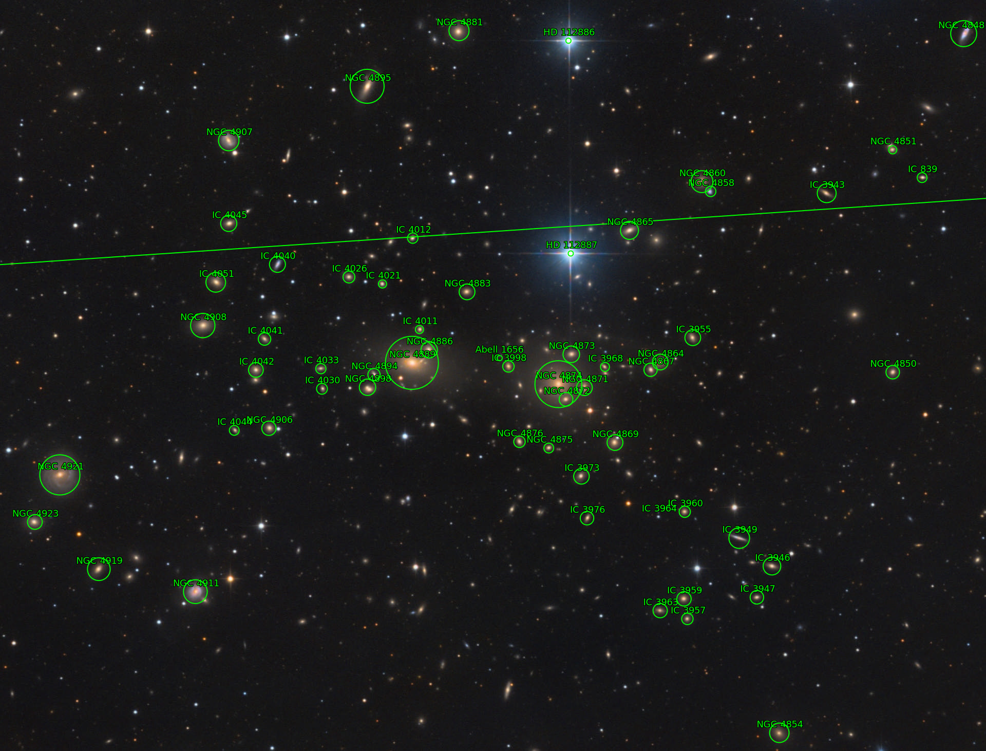 Sternkarten-Overlay (Astrometry.net)