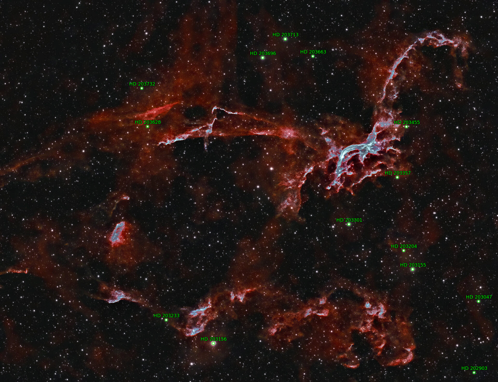 Sternkarten-Overlay (Astrometry.net)