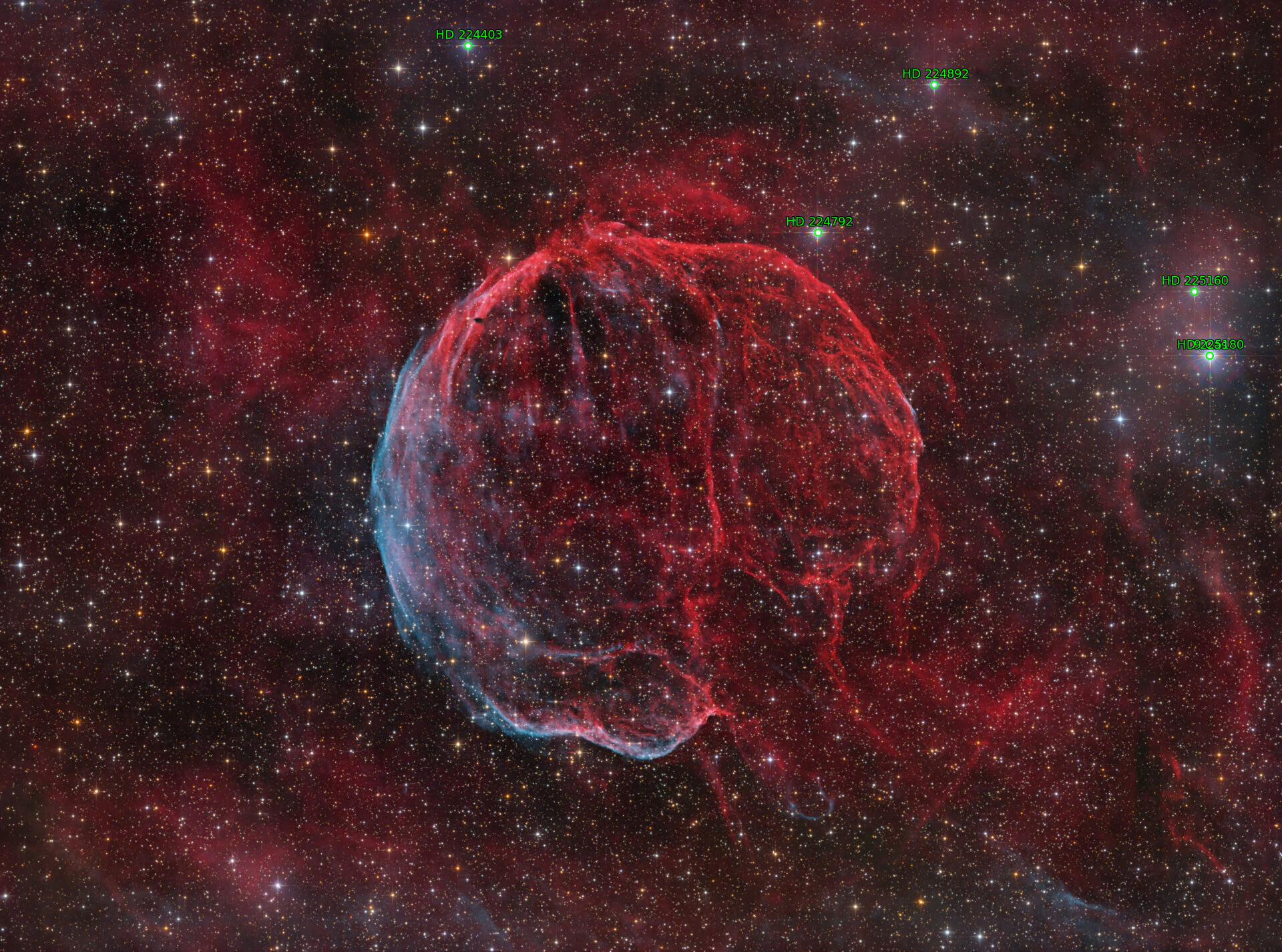Sternkarten-Overlay (Astrometry.net)