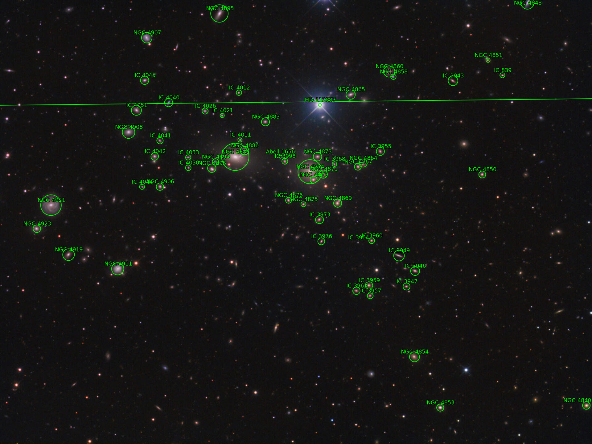 Sternkarten-Overlay (Astrometry.net)