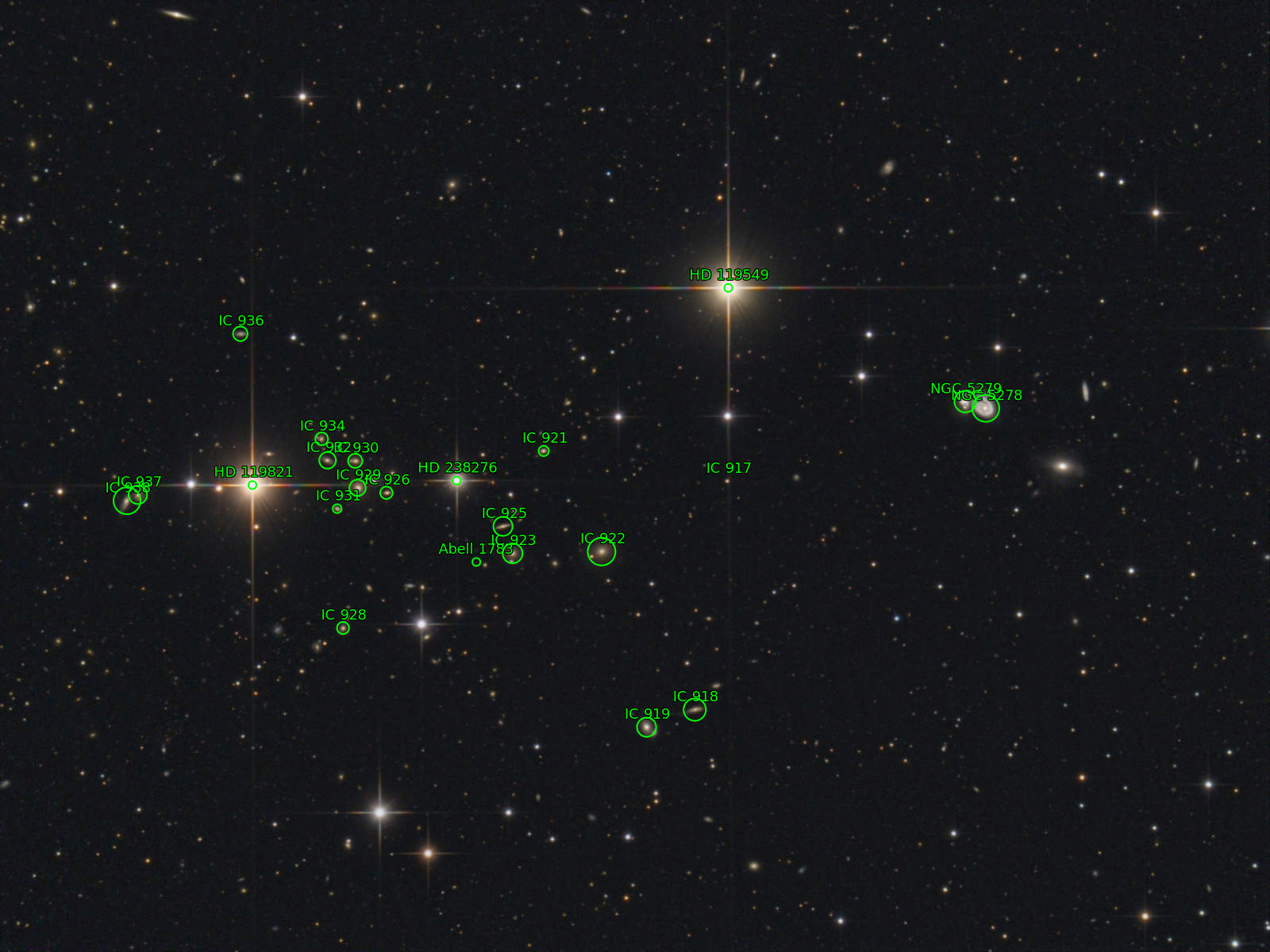 Sternkarten-Overlay (Astrometry.net)