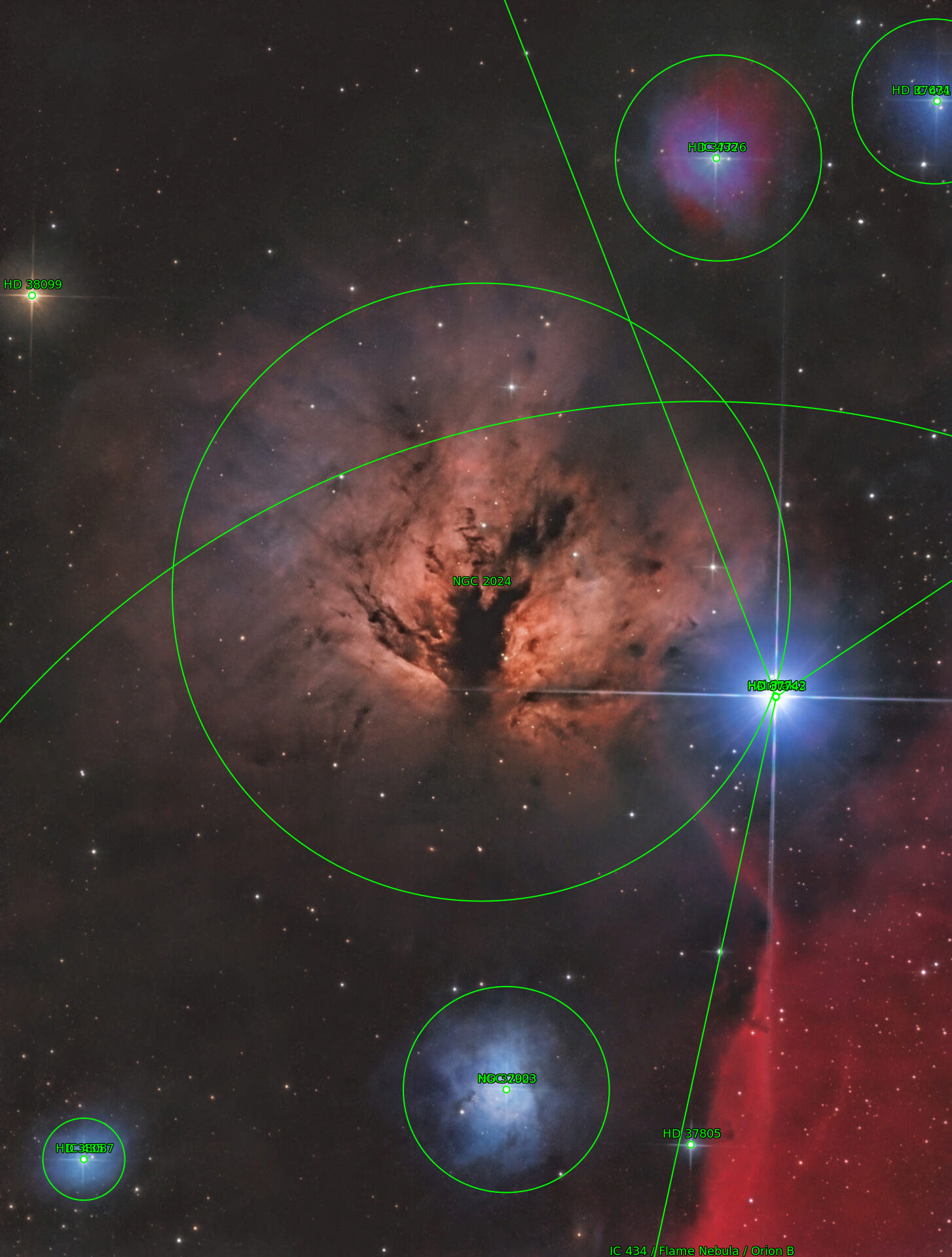 Sternkarten-Overlay (Astrometry.net)