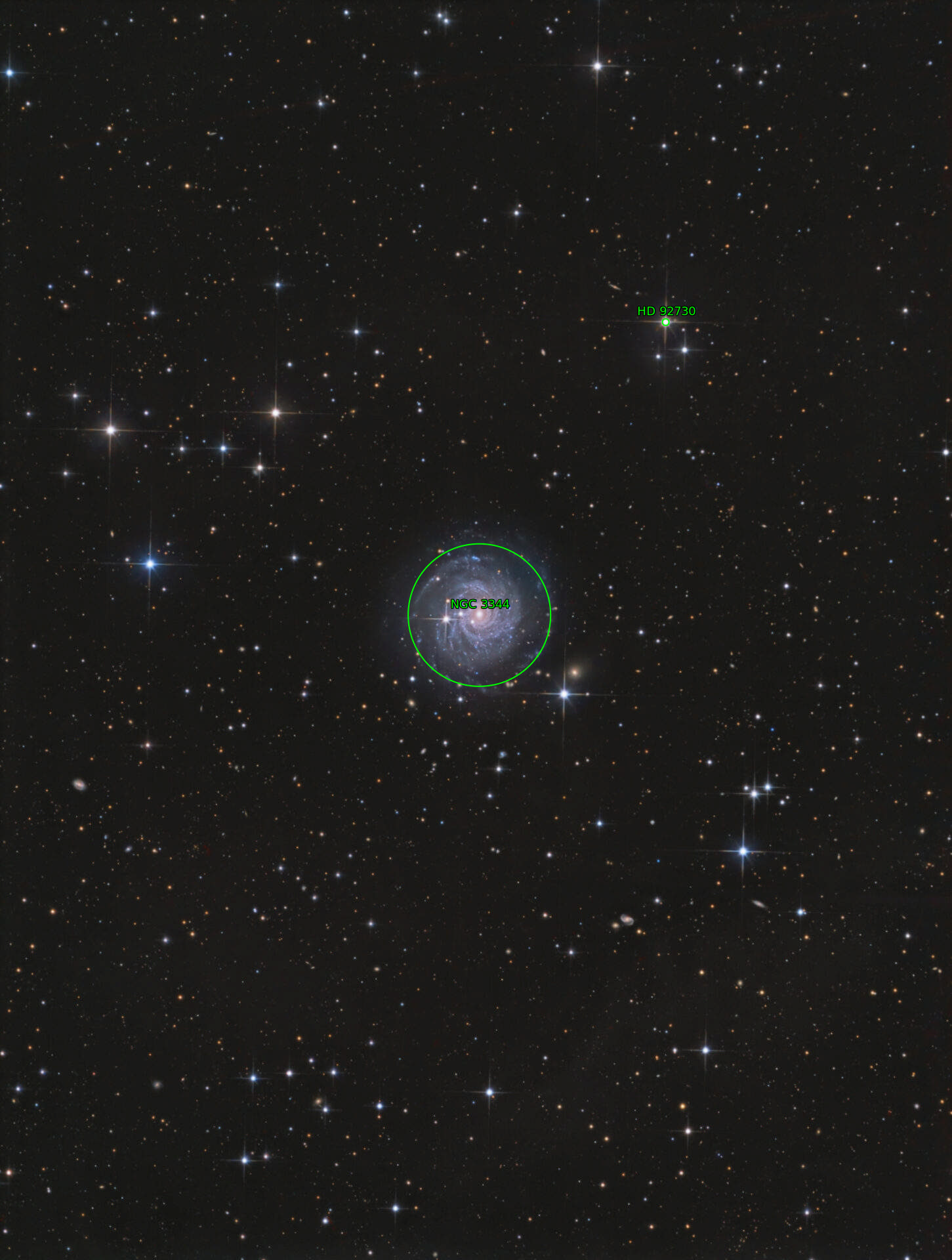 Sternkarten-Overlay (Astrometry.net)
