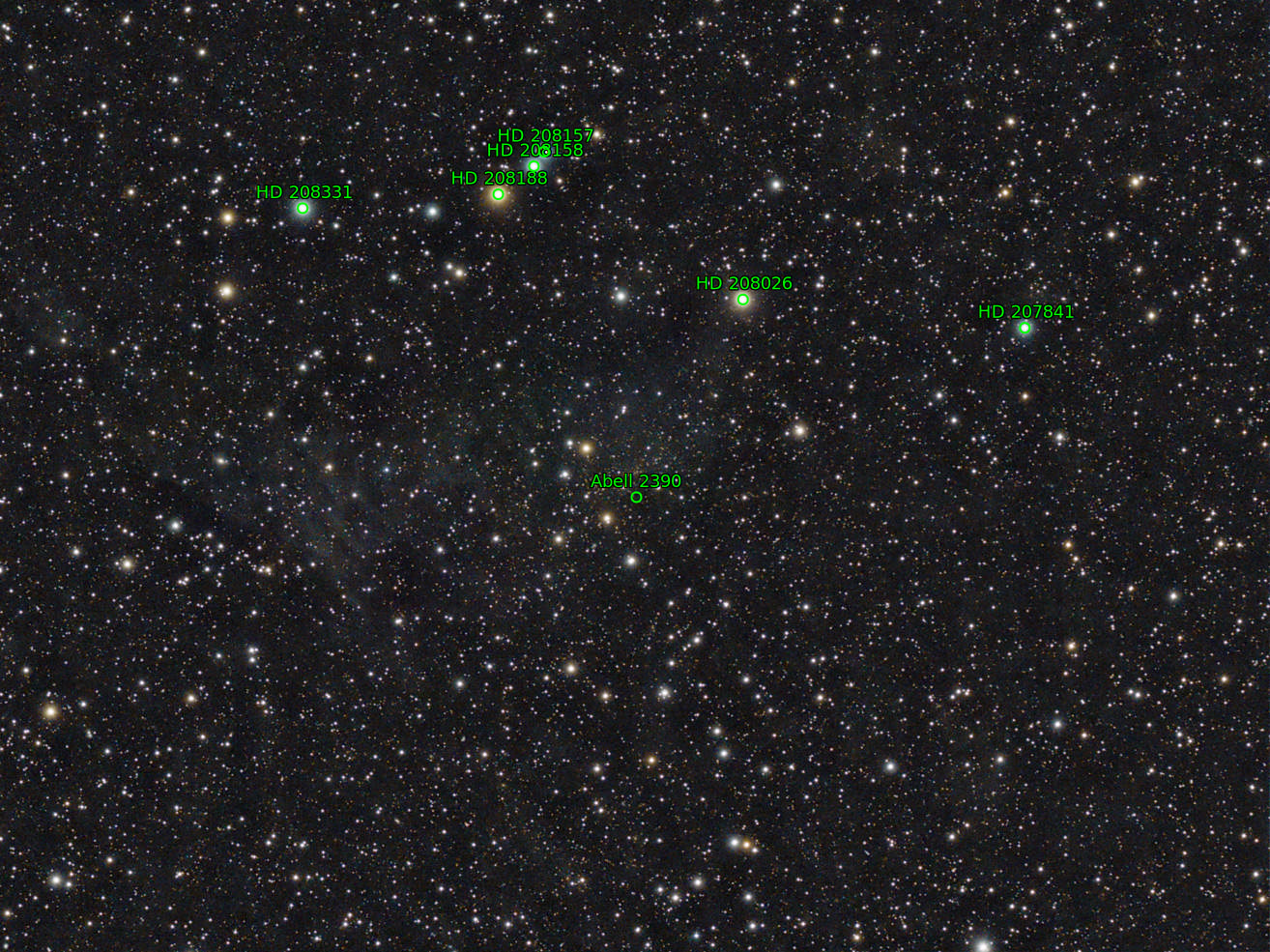 Sternkarten-Overlay (Astrometry.net)