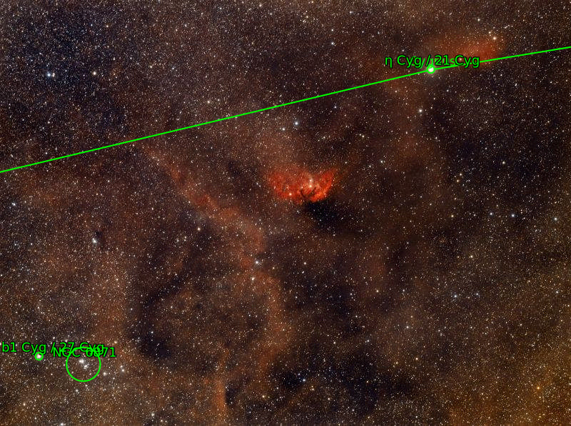 Sternkarten-Overlay (Astrometry.net)