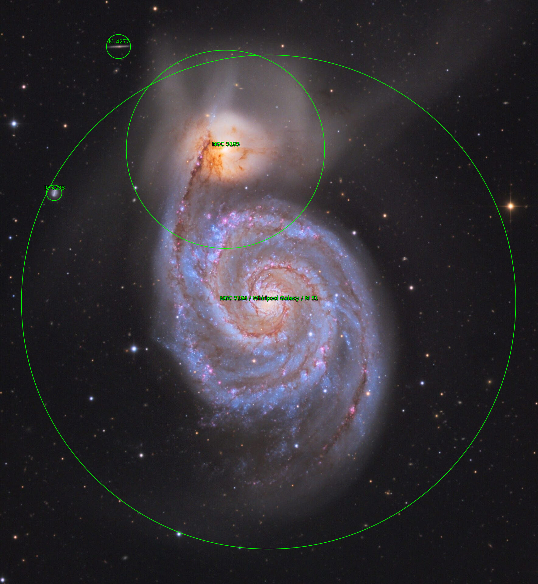 Sternkarten-Overlay (Astrometry.net)