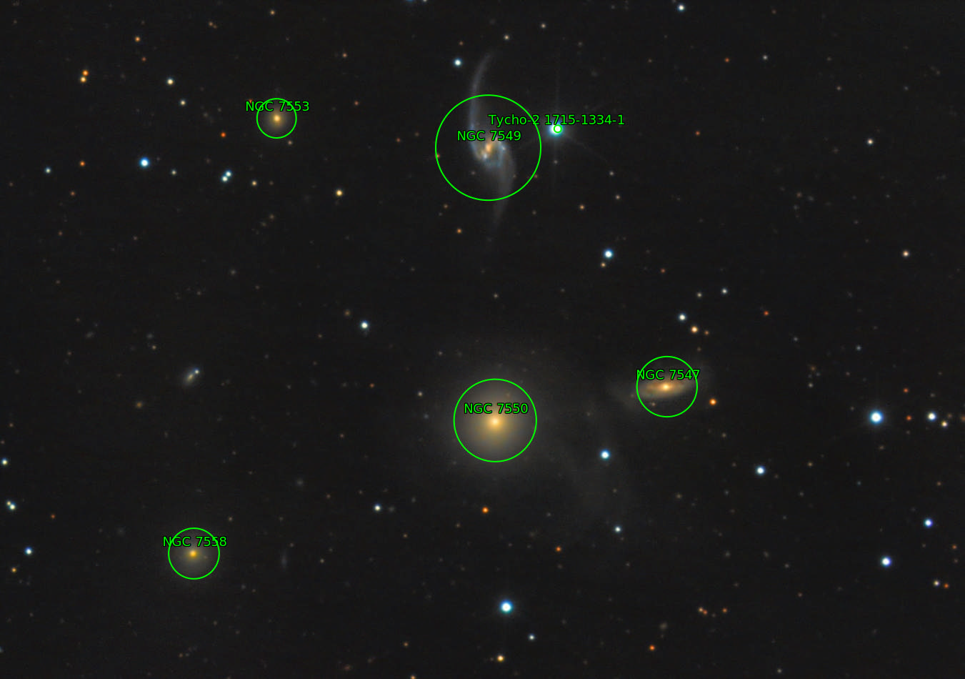 Sternkarten-Overlay (Astrometry.net)