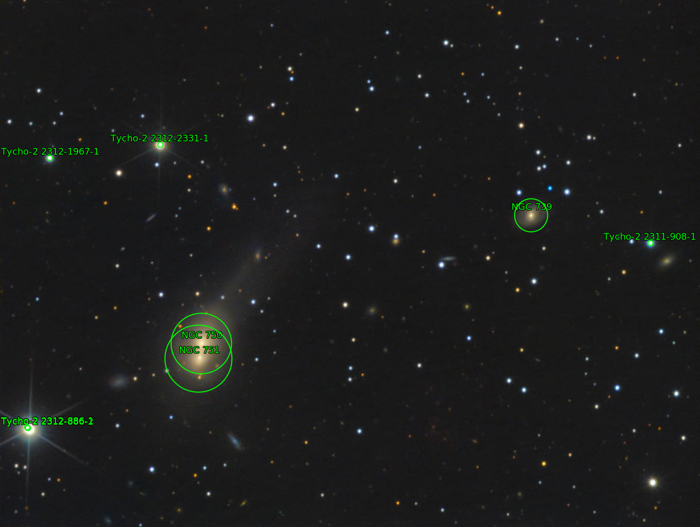 Sternkarten-Overlay (Astrometry.net)