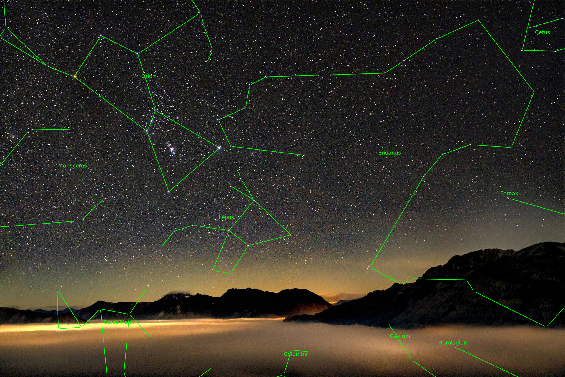Sternkarten-Overlay (Astrometry.net)