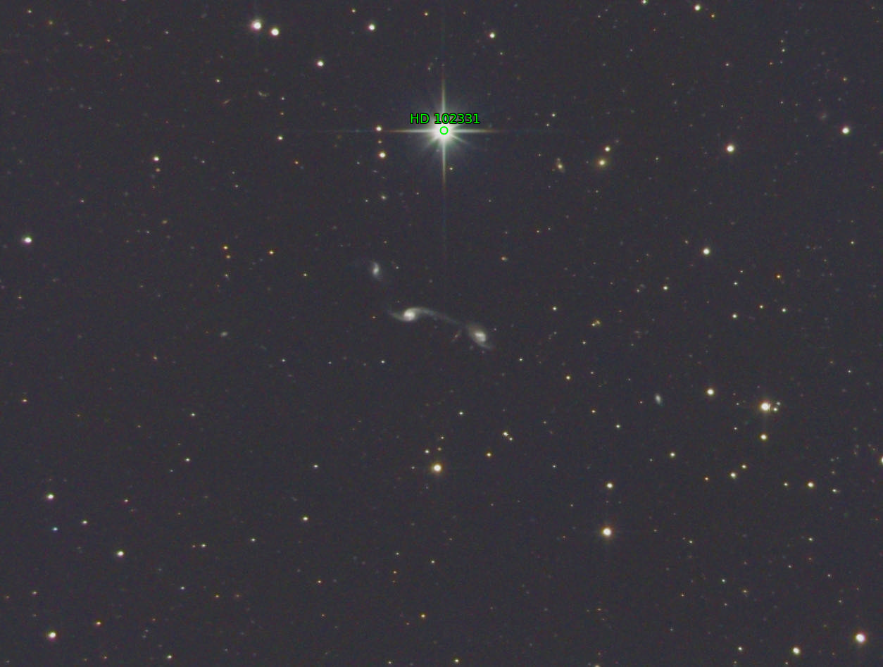 Sternkarten-Overlay (Astrometry.net)