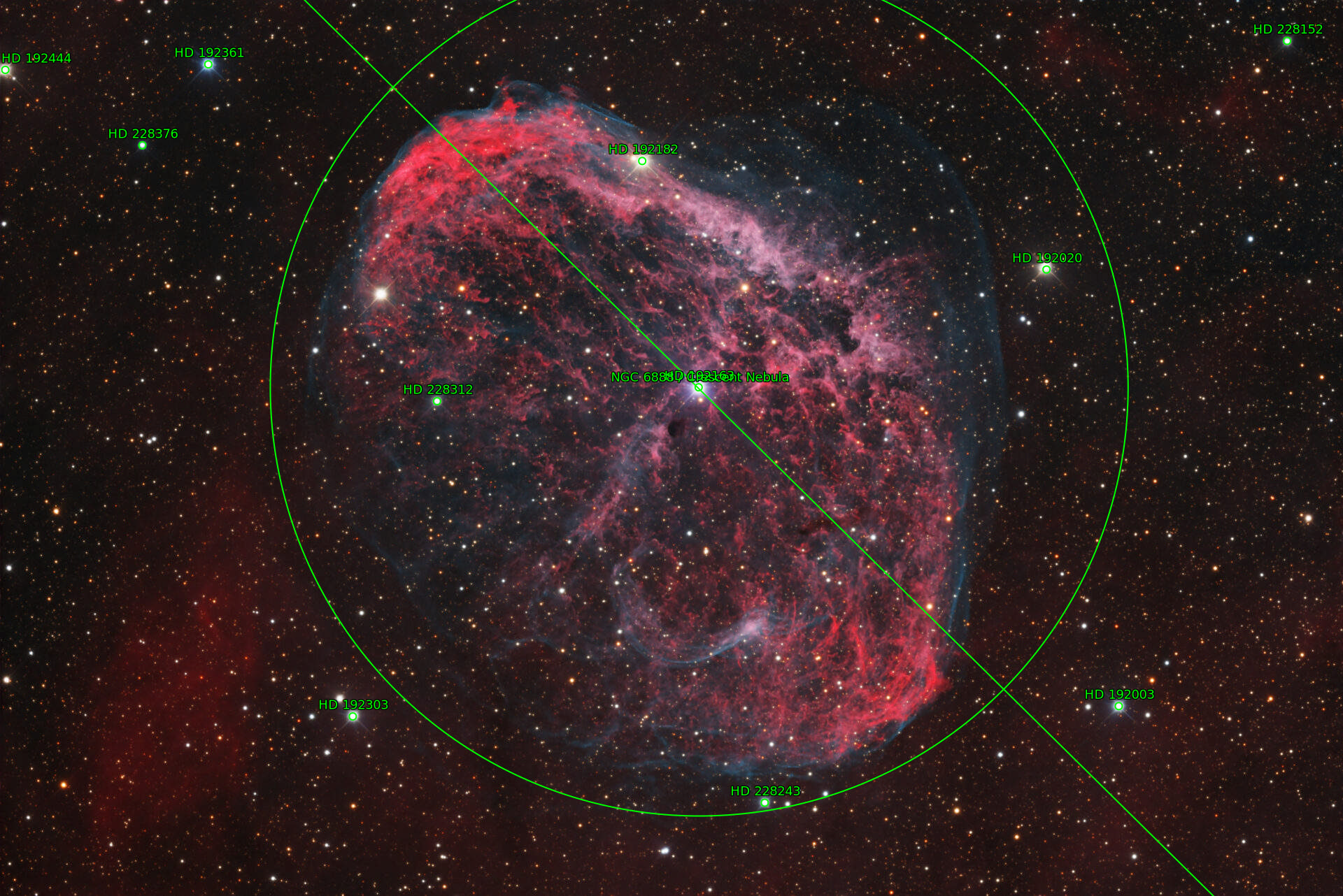 Sternkarten-Overlay (Astrometry.net)