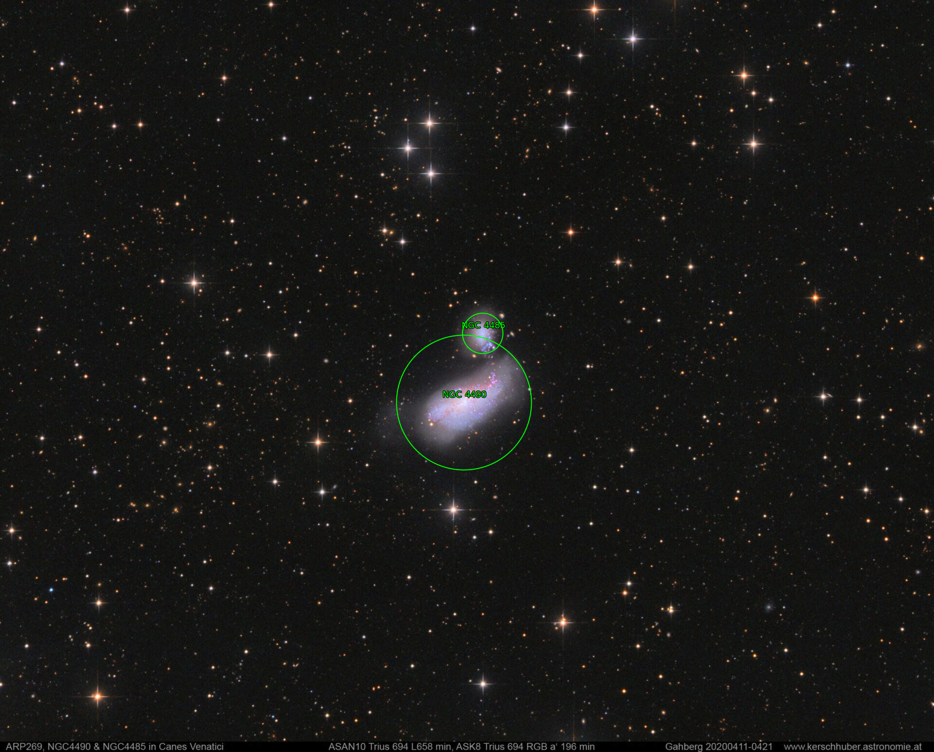 Sternkarten-Overlay (Astrometry.net)