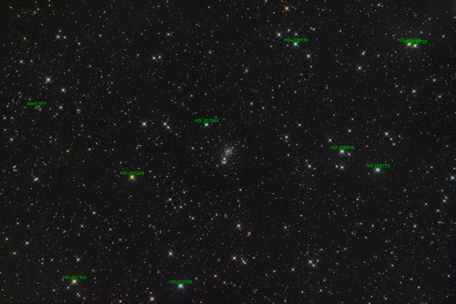 Sternkarten-Overlay (Astrometry.net)