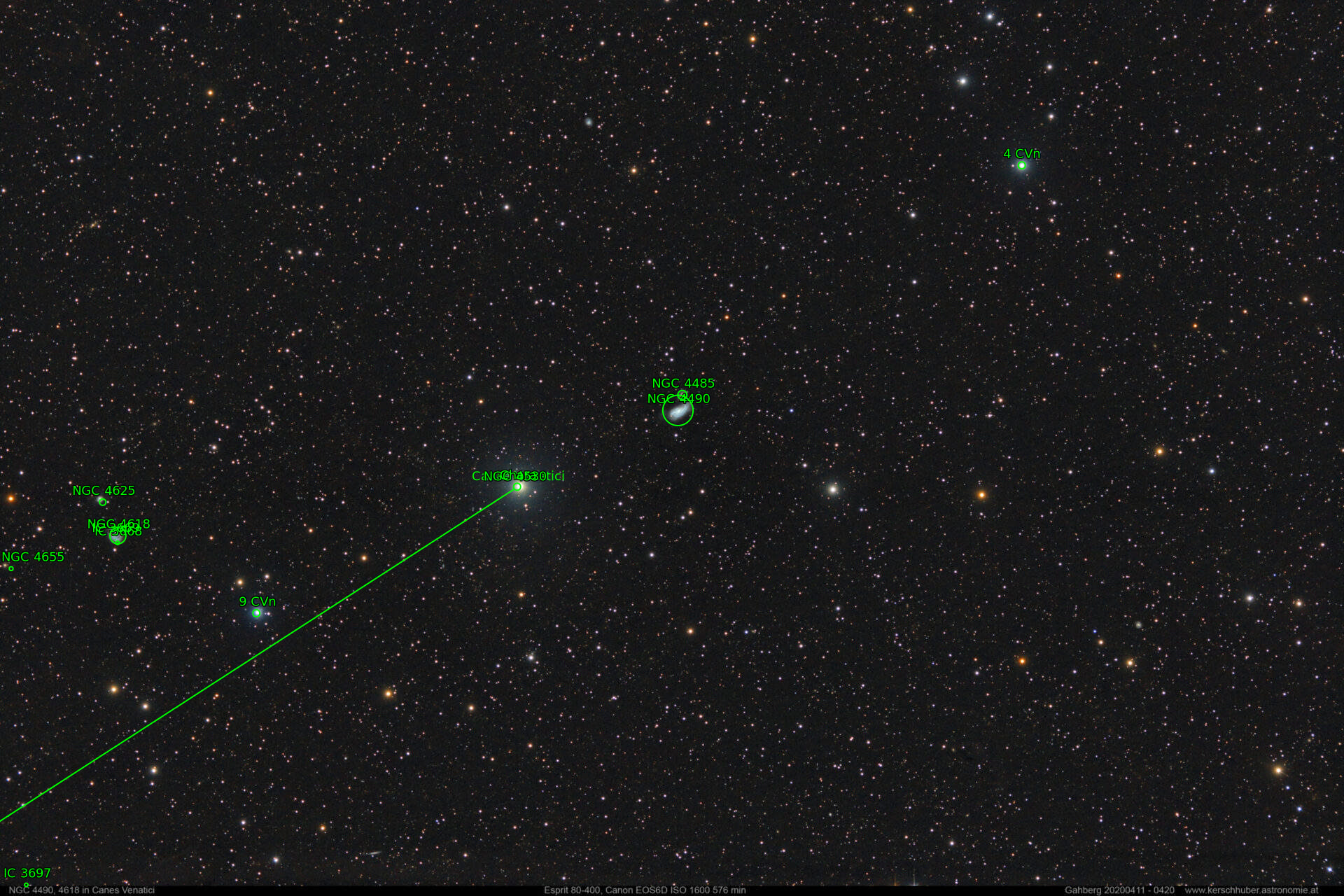 Sternkarten-Overlay (Astrometry.net)