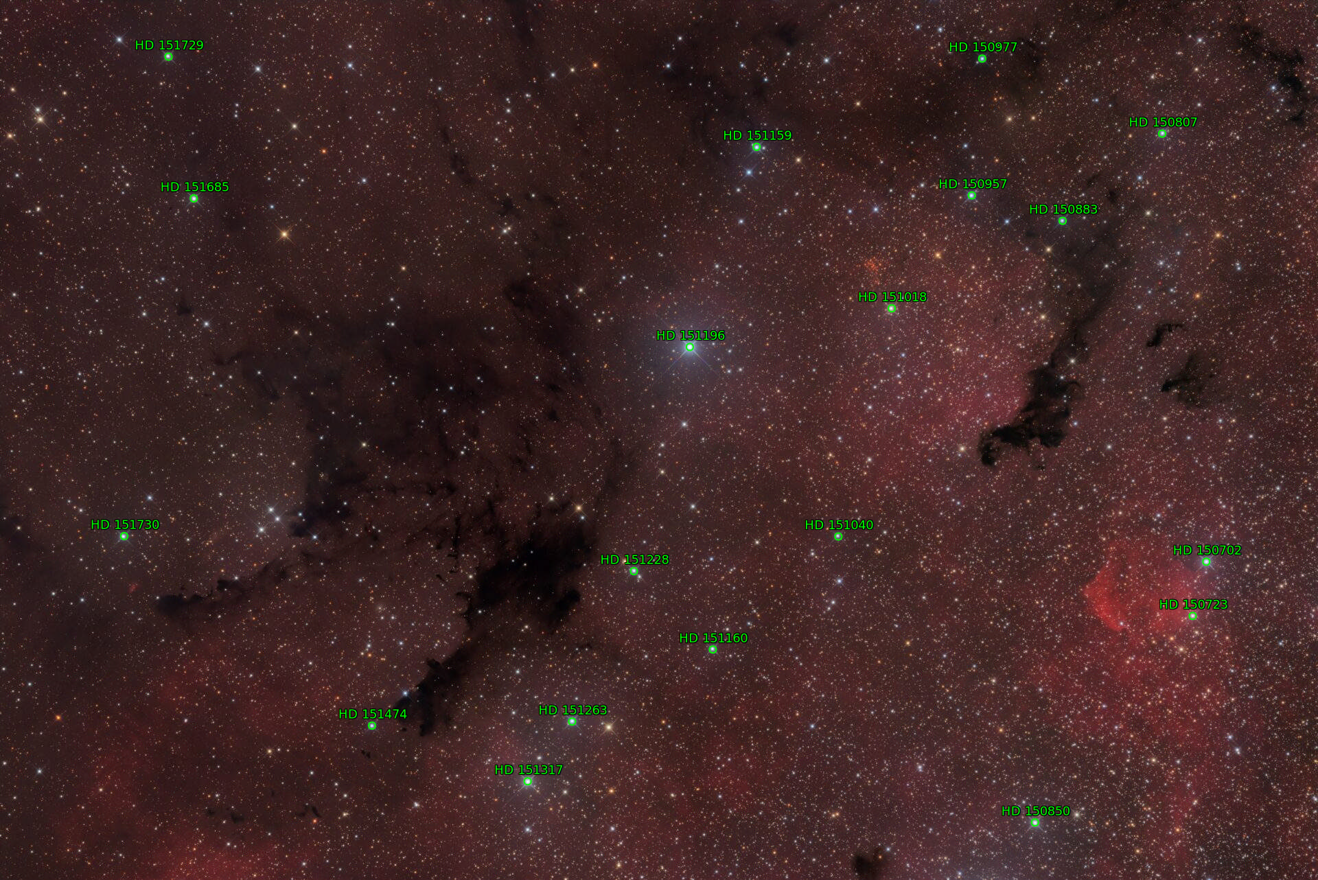 Sternkarten-Overlay (Astrometry.net)