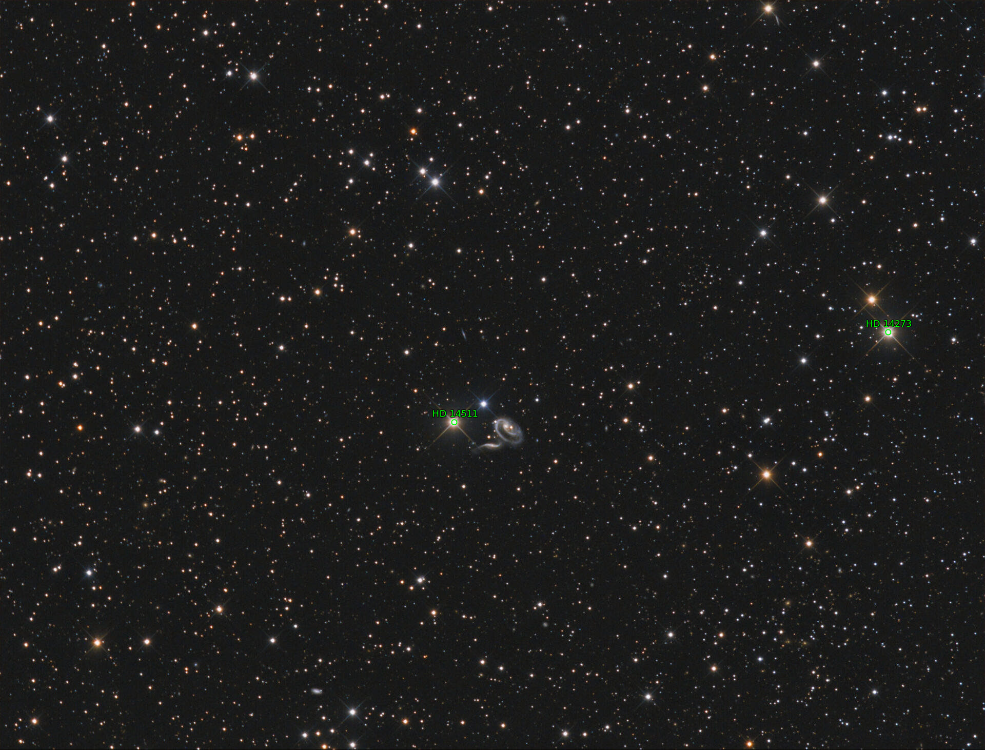Sternkarten-Overlay (Astrometry.net)