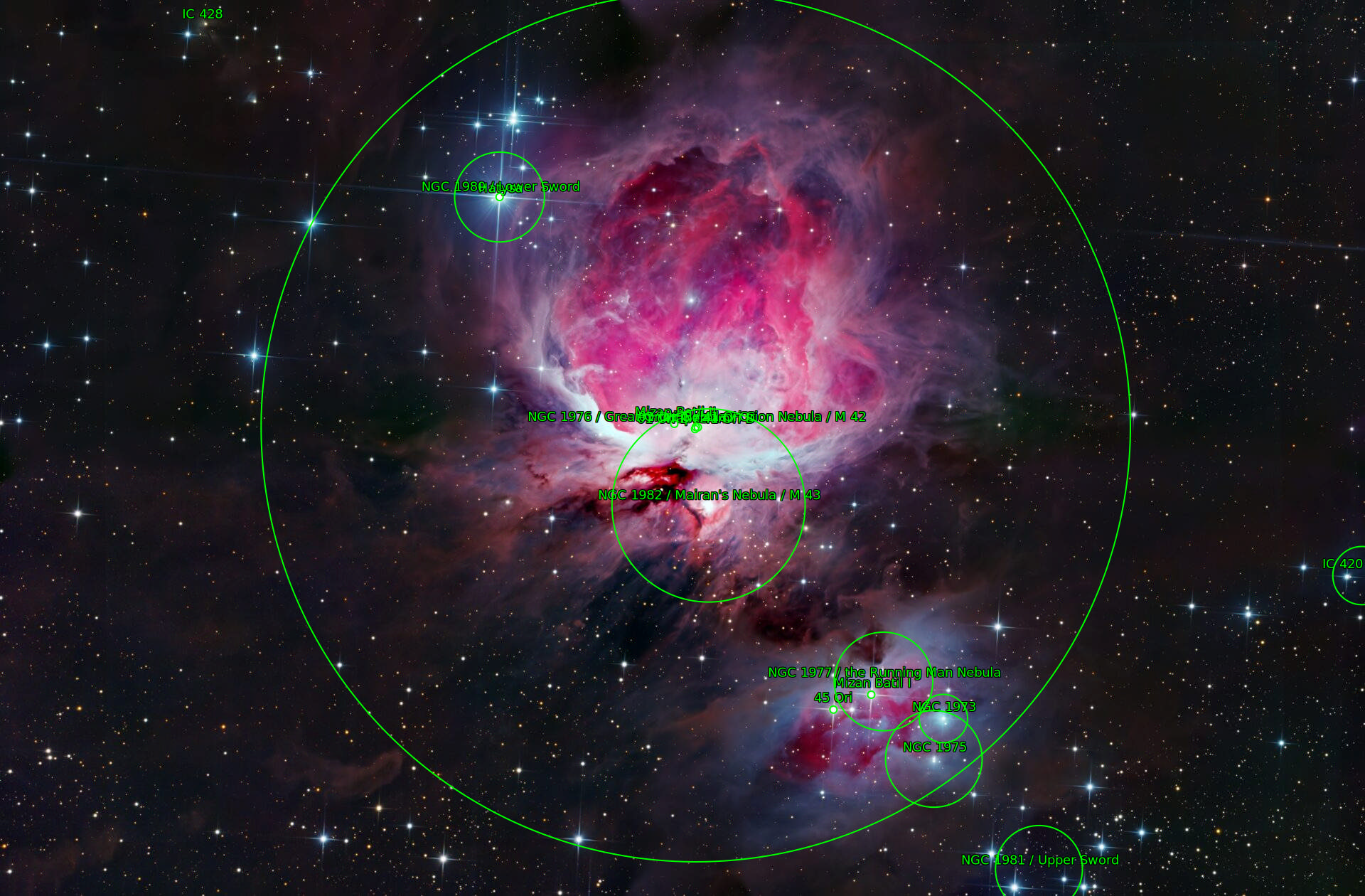 Sternkarten-Overlay (Astrometry.net)
