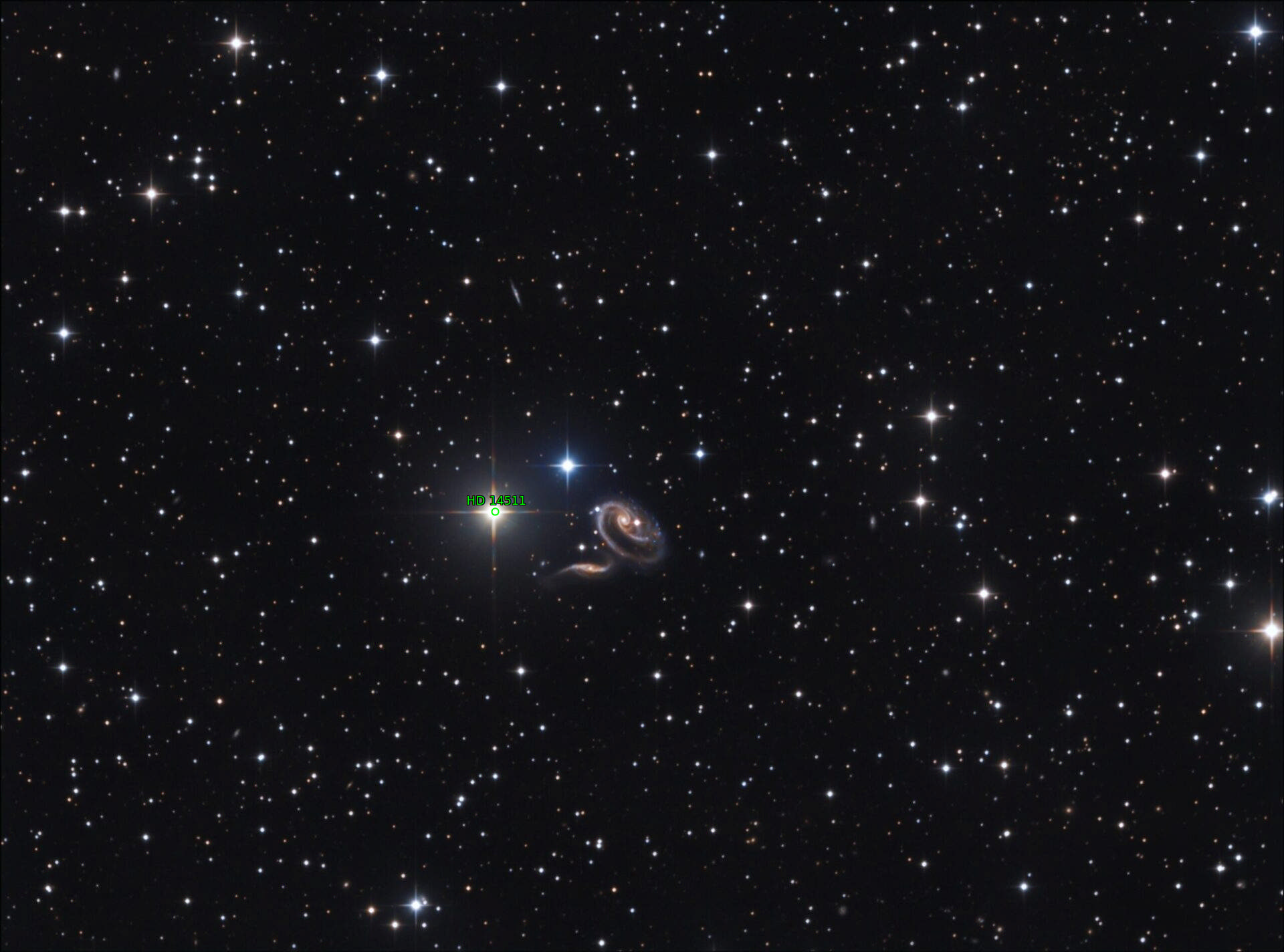 Sternkarten-Overlay (Astrometry.net)