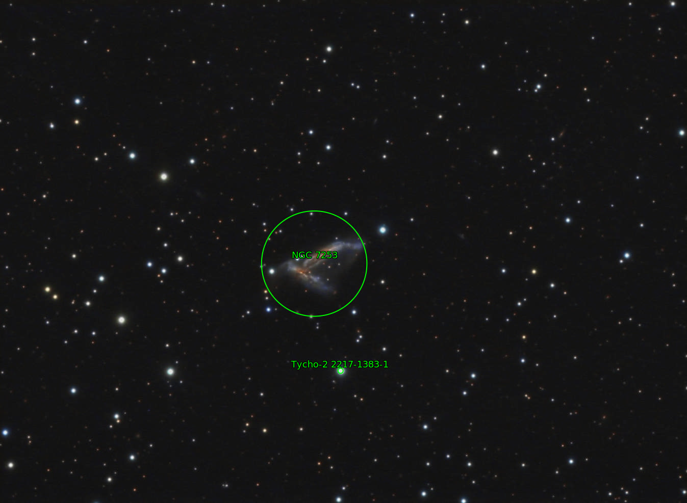 Sternkarten-Overlay (Astrometry.net)