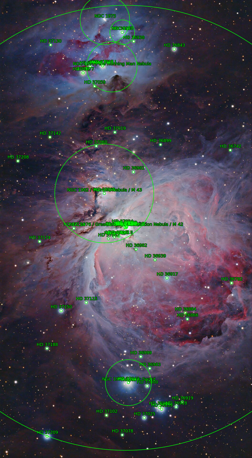 Sternkarten-Overlay (Astrometry.net)
