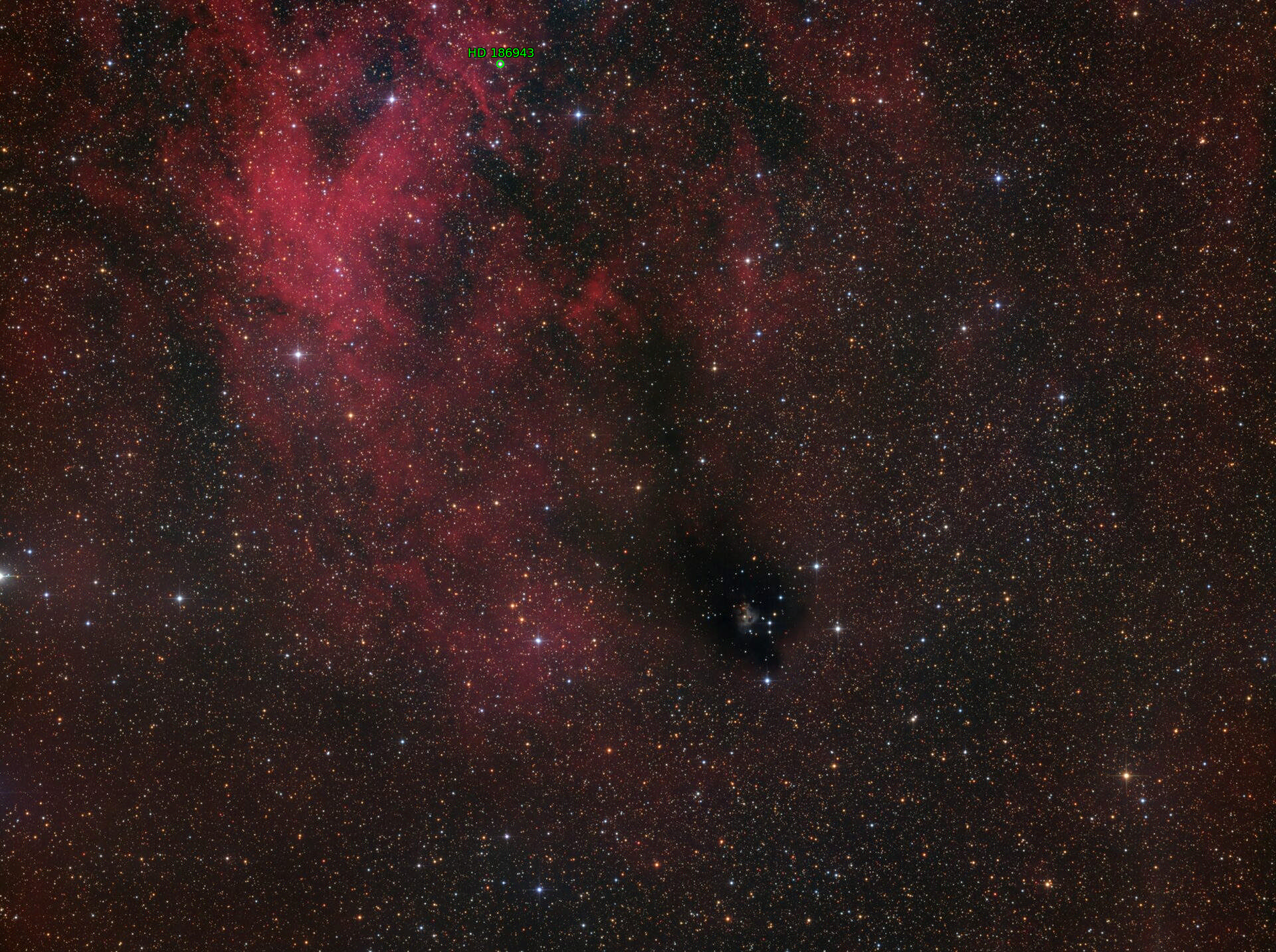 Sternkarten-Overlay (Astrometry.net)