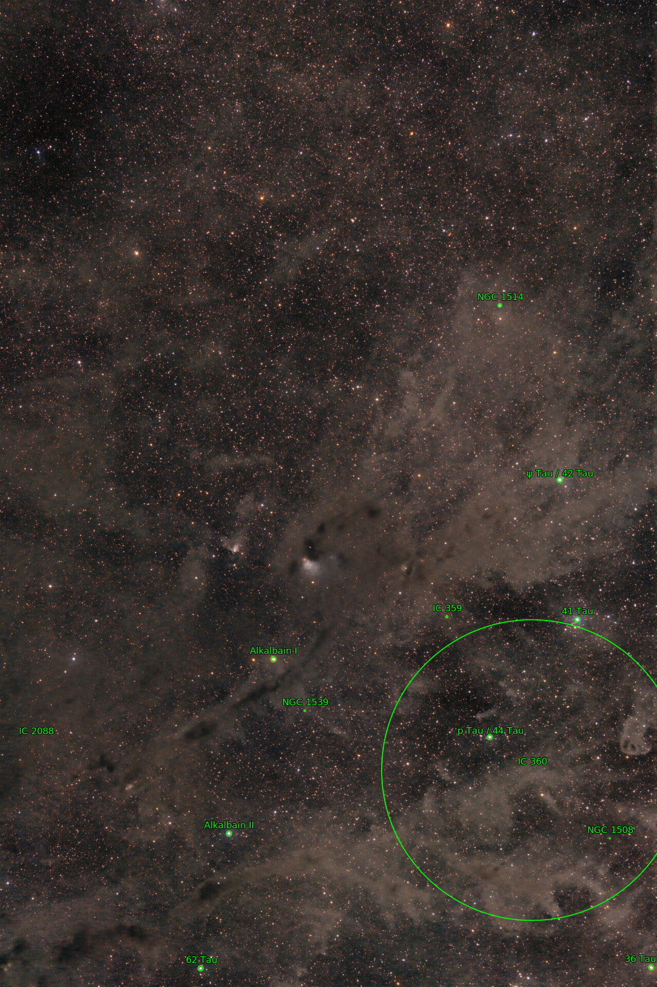 Sternkarten-Overlay (Astrometry.net)