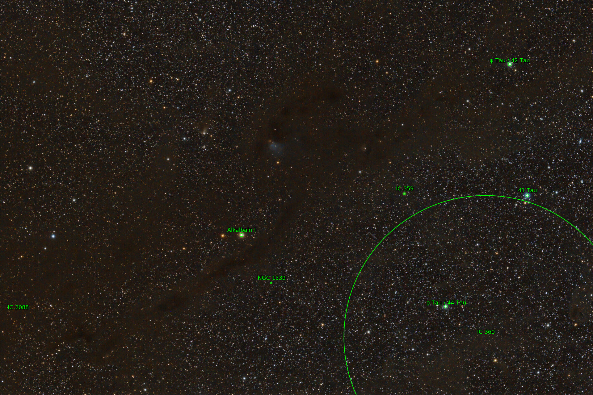 Sternkarten-Overlay (Astrometry.net)