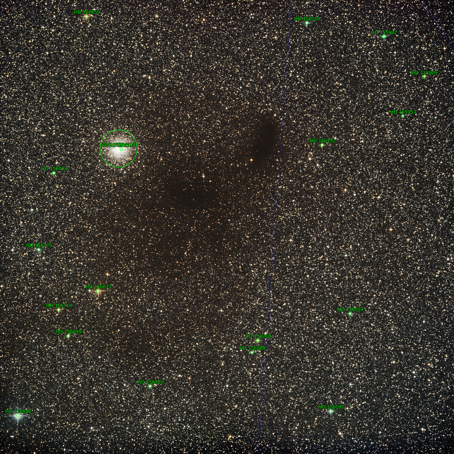 Sternkarten-Overlay (Astrometry.net)