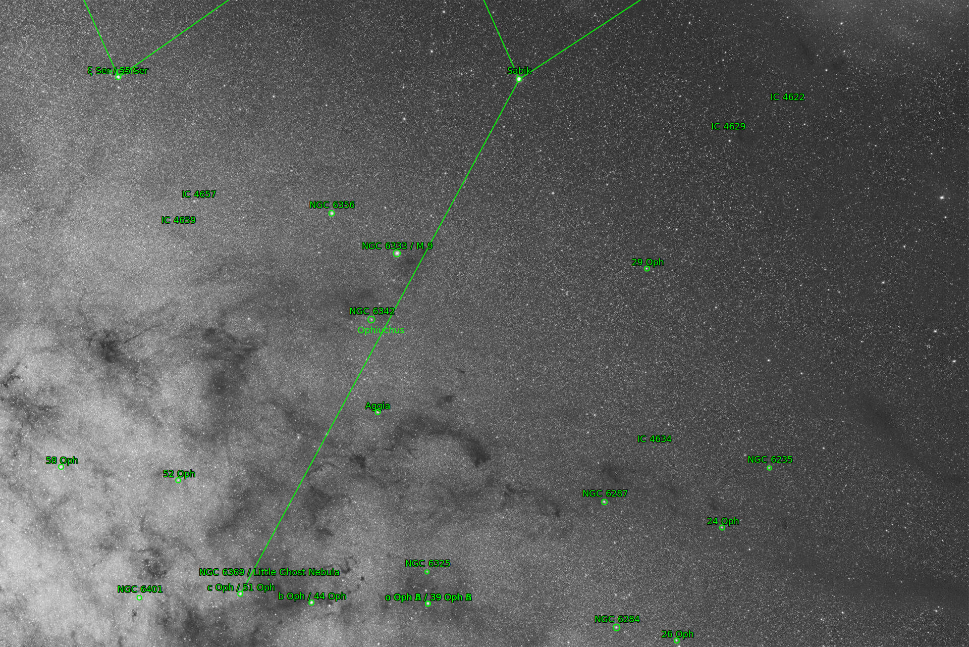 Sternkarten-Overlay (Astrometry.net)