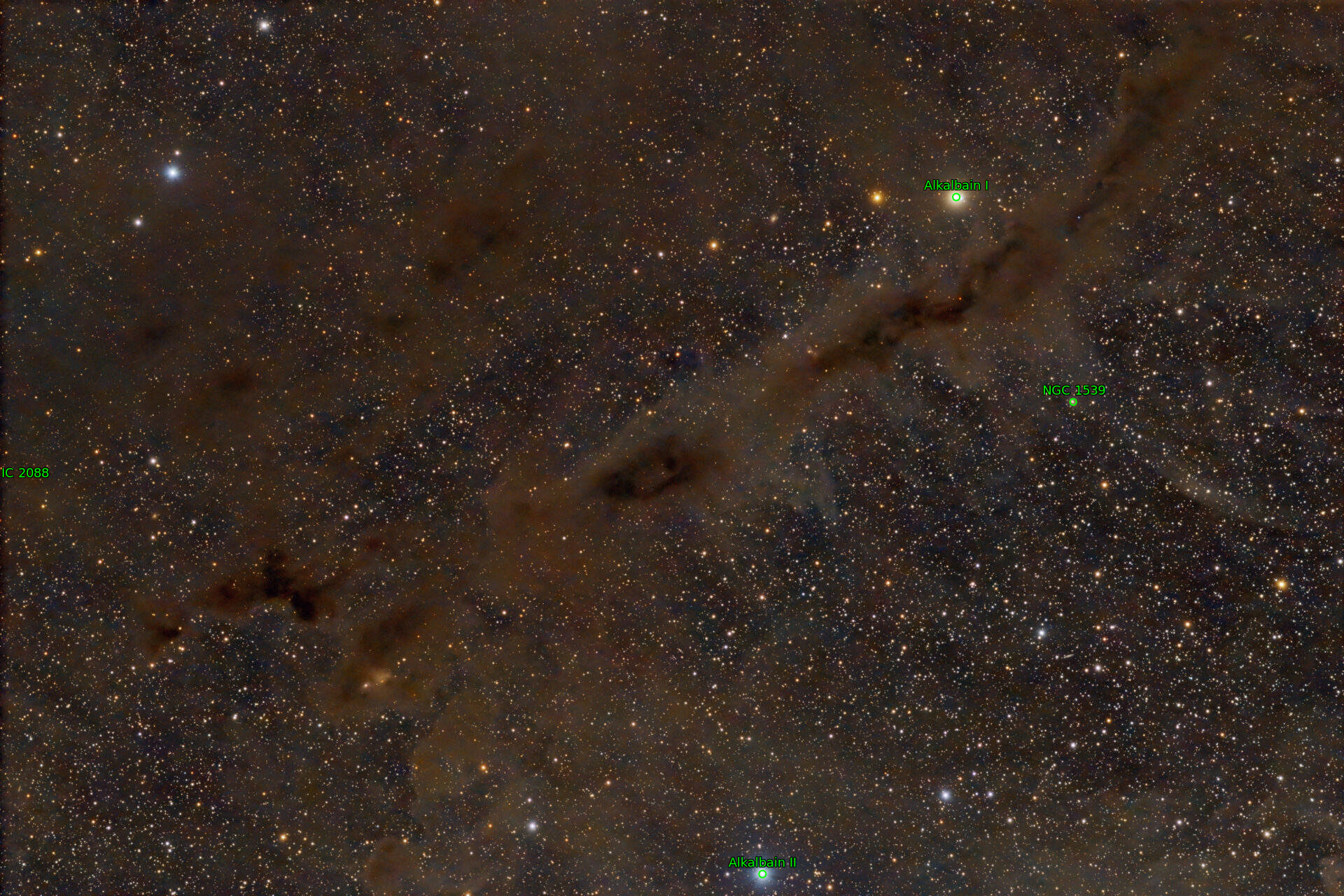 Sternkarten-Overlay (Astrometry.net)