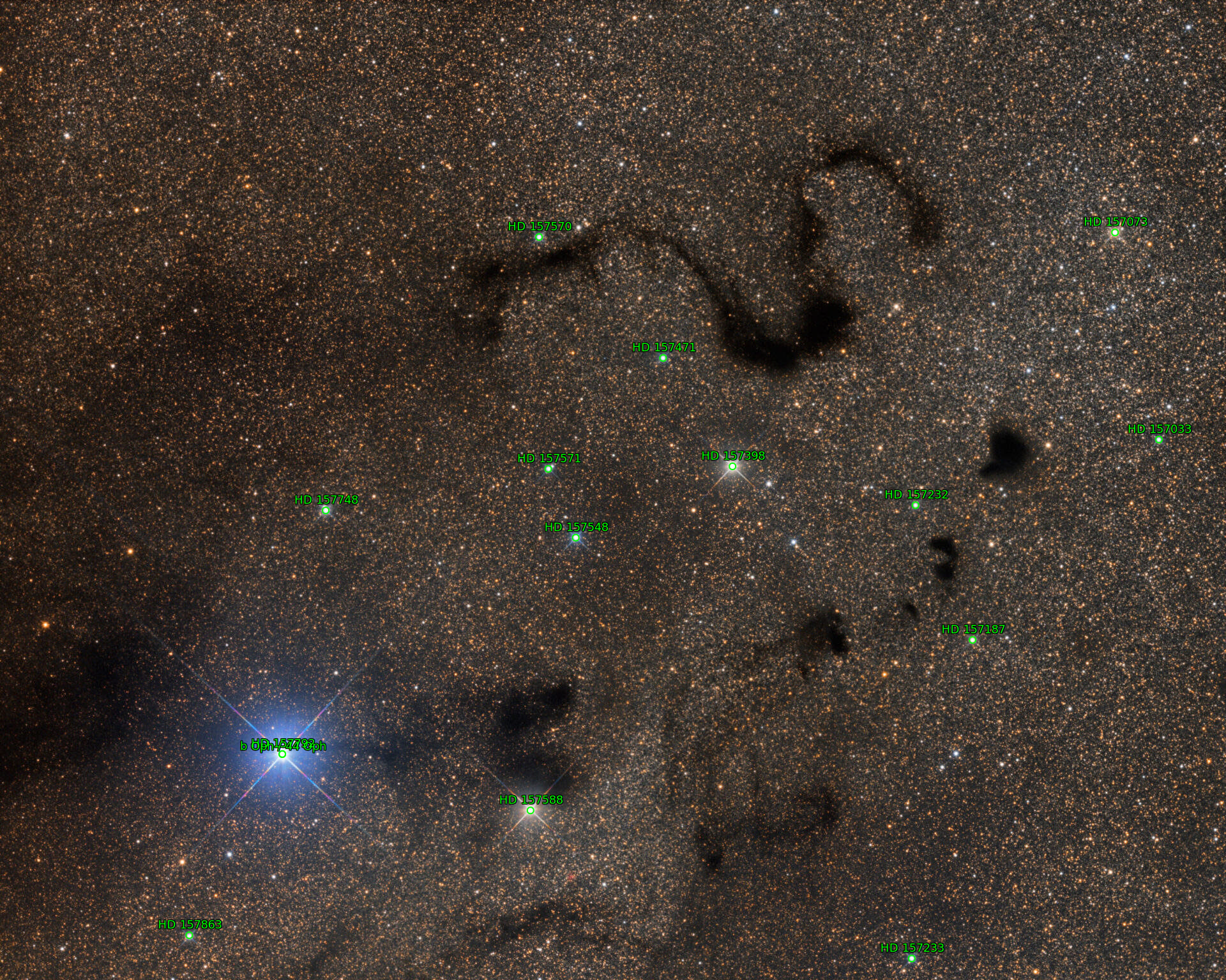 Sternkarten-Overlay (Astrometry.net)