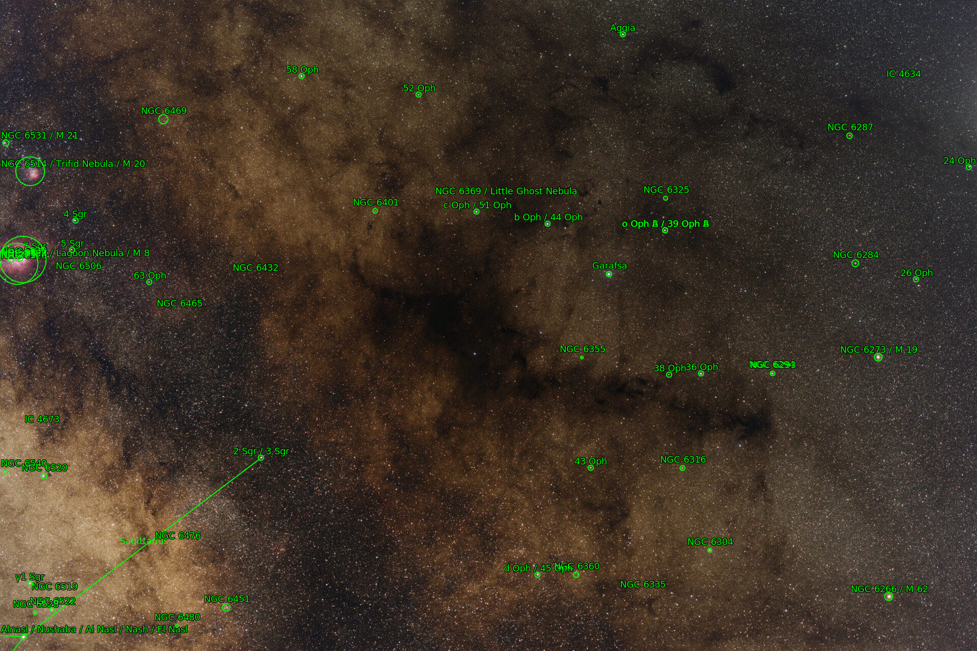 Sternkarten-Overlay (Astrometry.net)