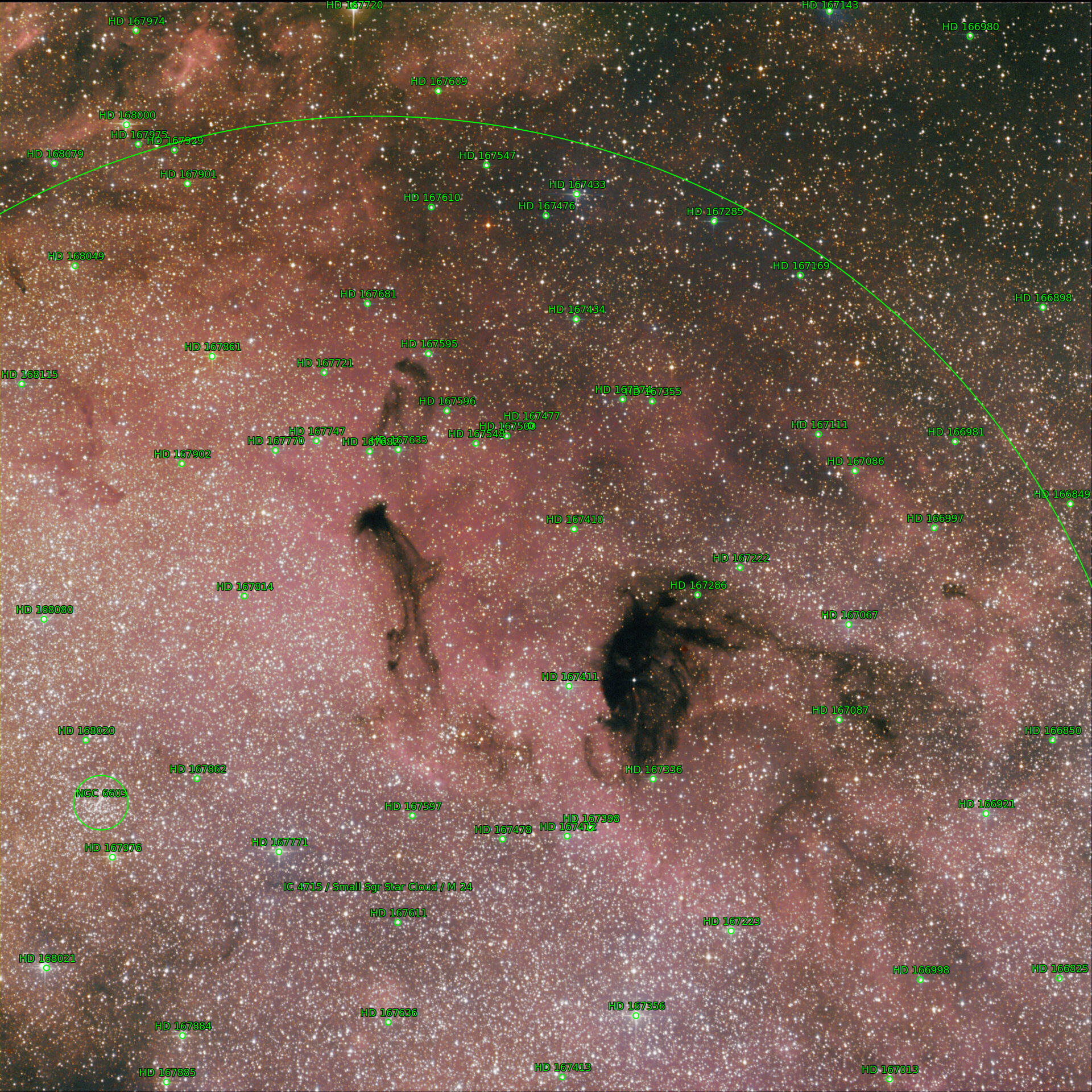 Sternkarten-Overlay (Astrometry.net)