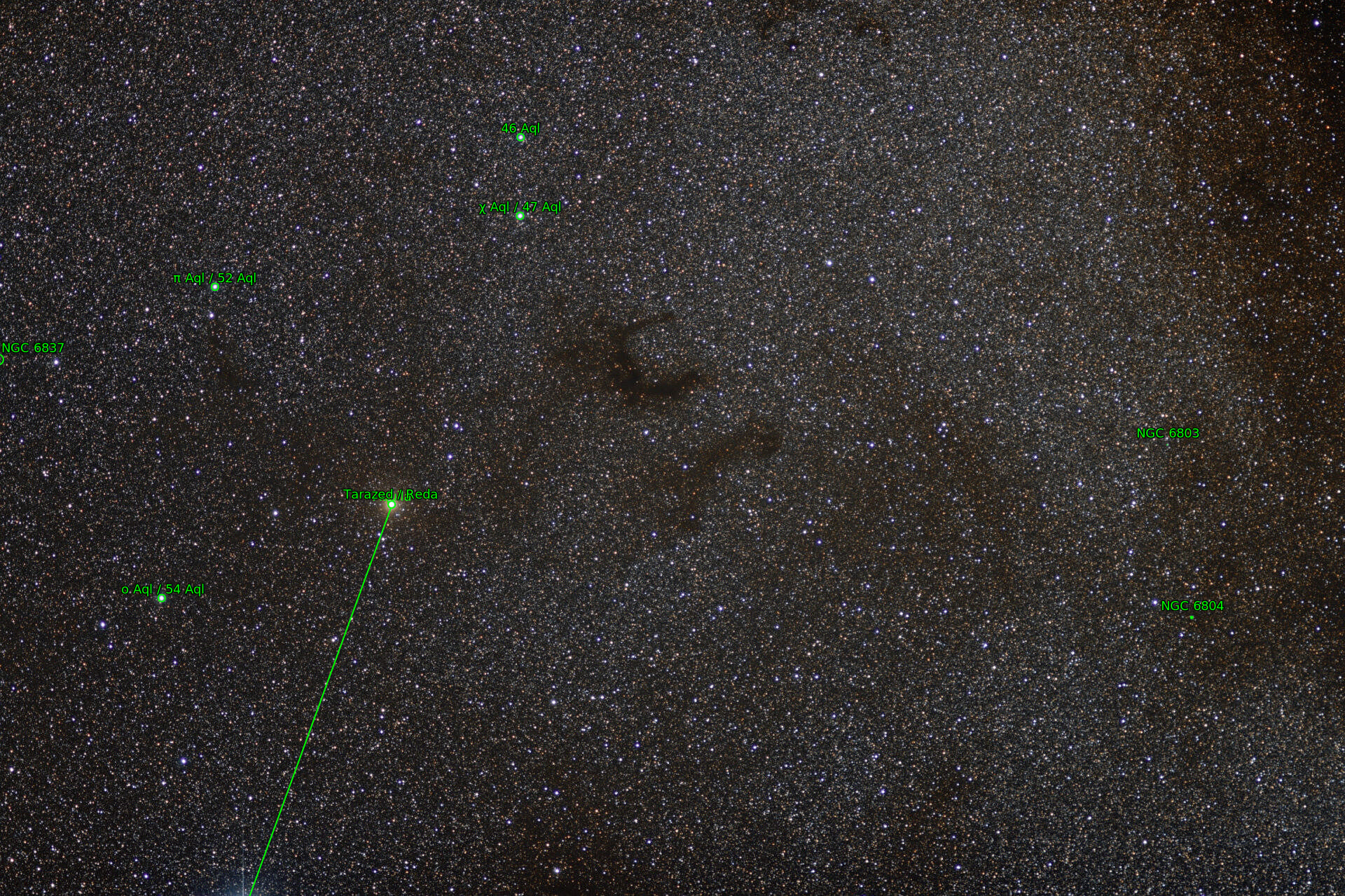 Sternkarten-Overlay (Astrometry.net)