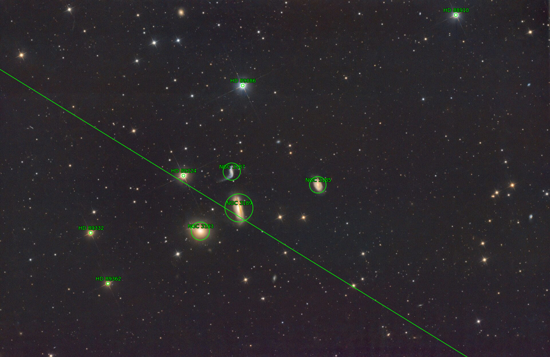 Sternkarten-Overlay (Astrometry.net)