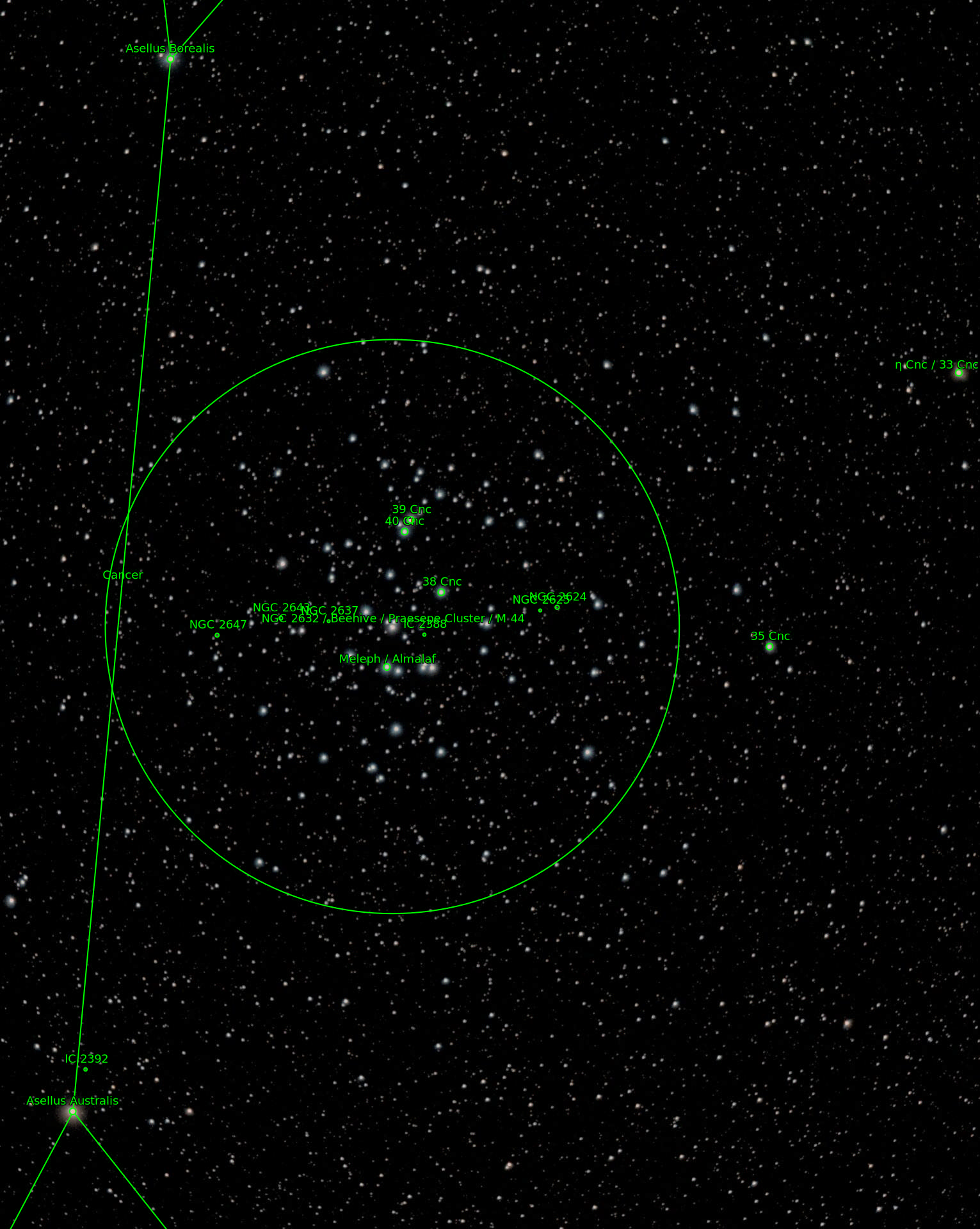 Sternkarten-Overlay (Astrometry.net)
