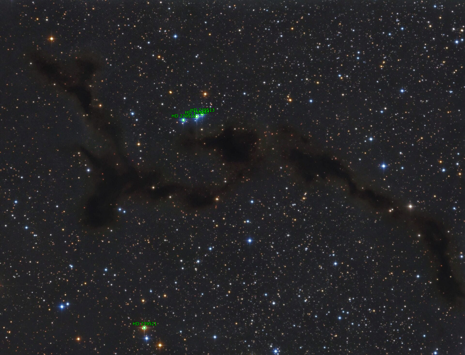 Sternkarten-Overlay (Astrometry.net)