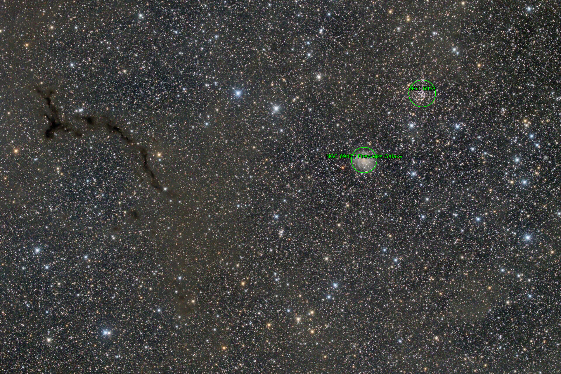 Sternkarten-Overlay (Astrometry.net)