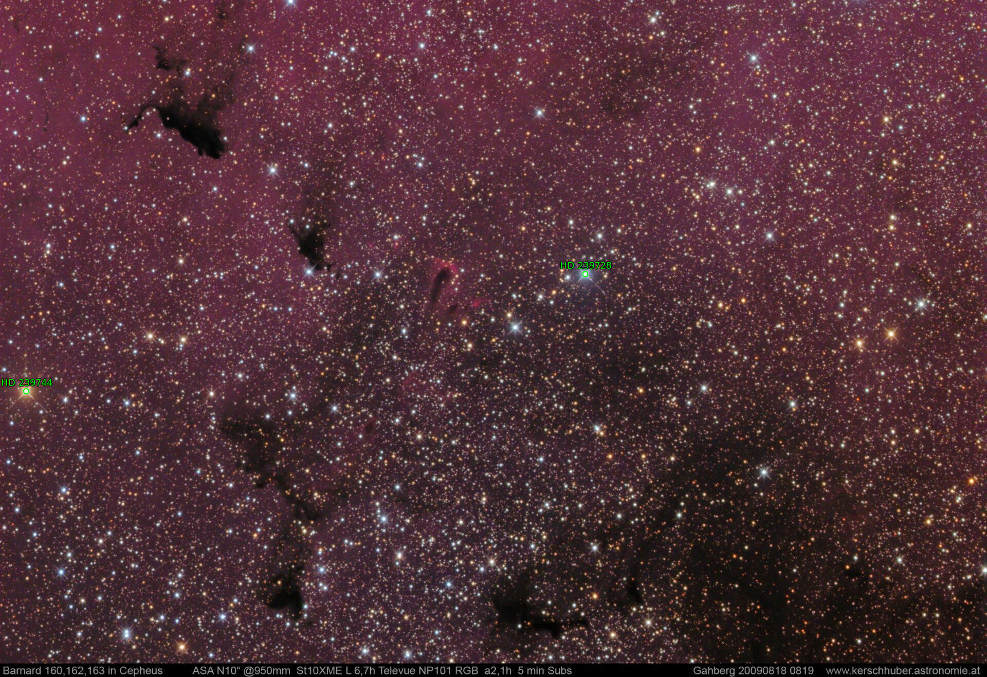 Sternkarten-Overlay (Astrometry.net)