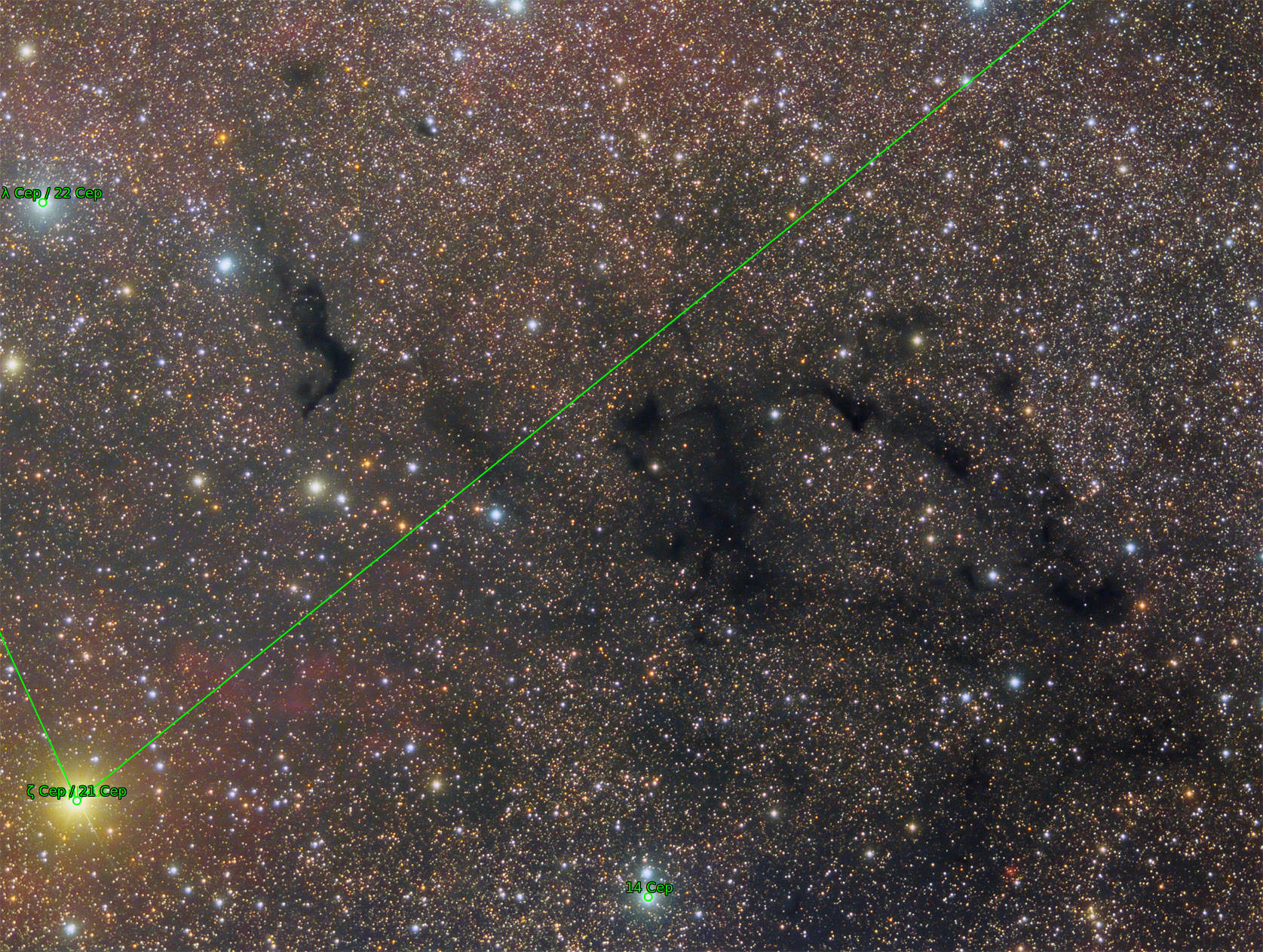 Sternkarten-Overlay (Astrometry.net)