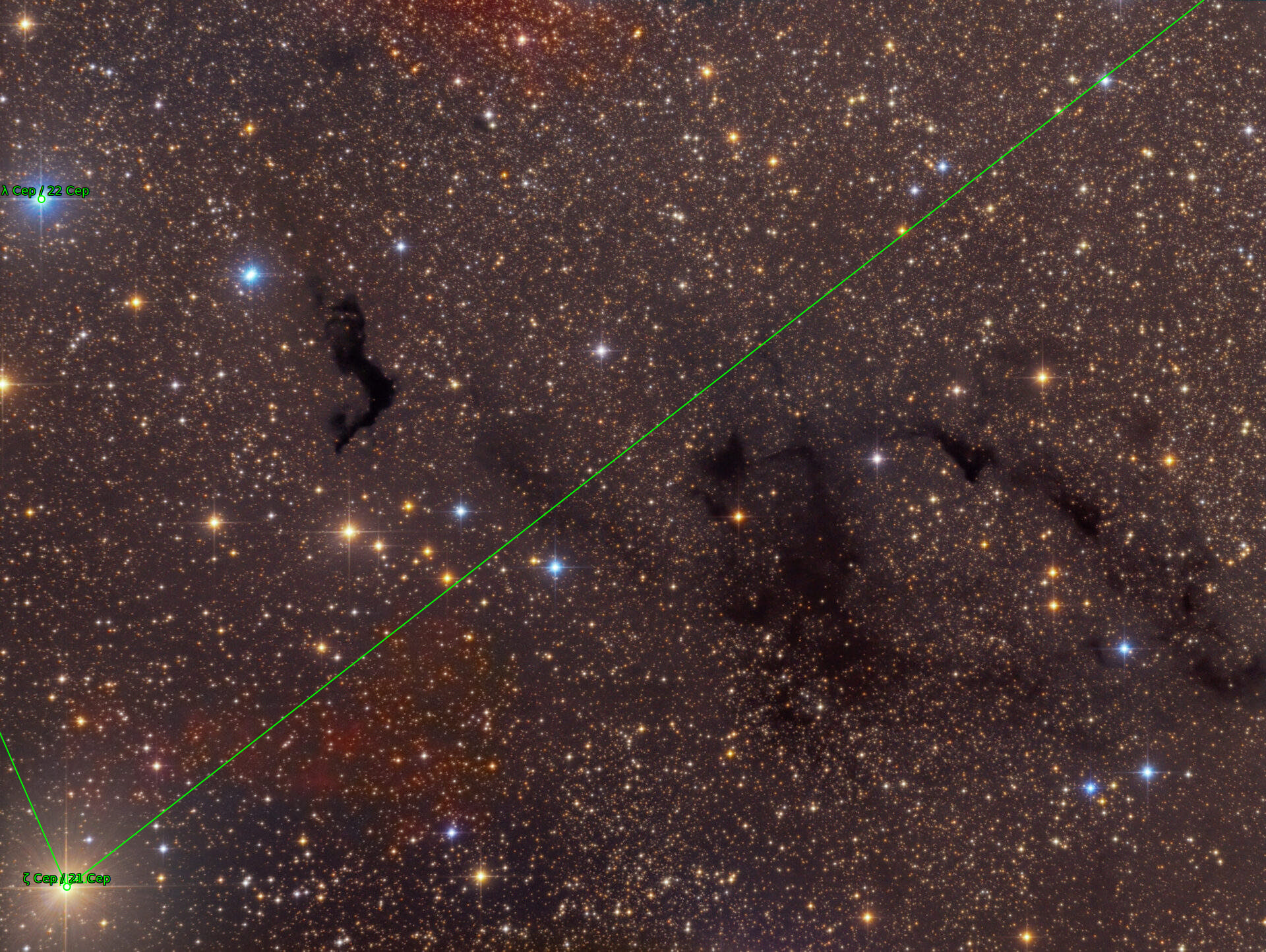 Sternkarten-Overlay (Astrometry.net)