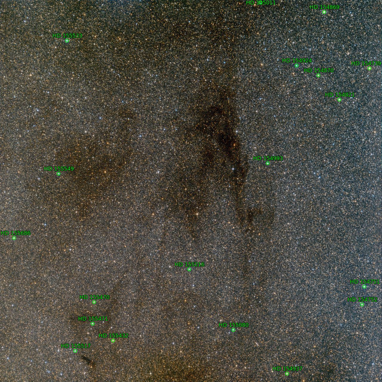 Sternkarten-Overlay (Astrometry.net)