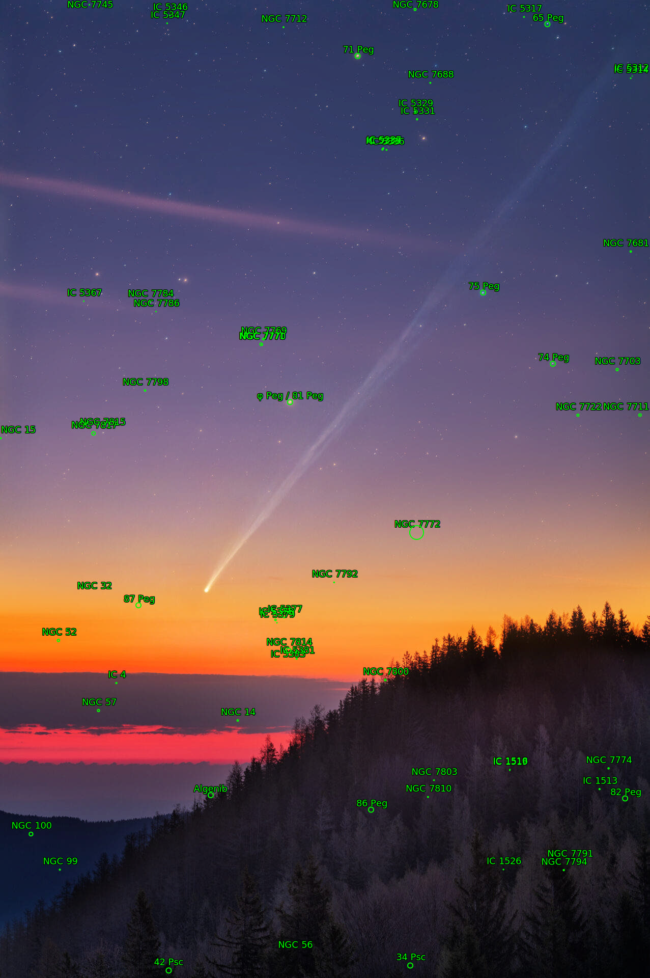 Sternkarten-Overlay (Astrometry.net)